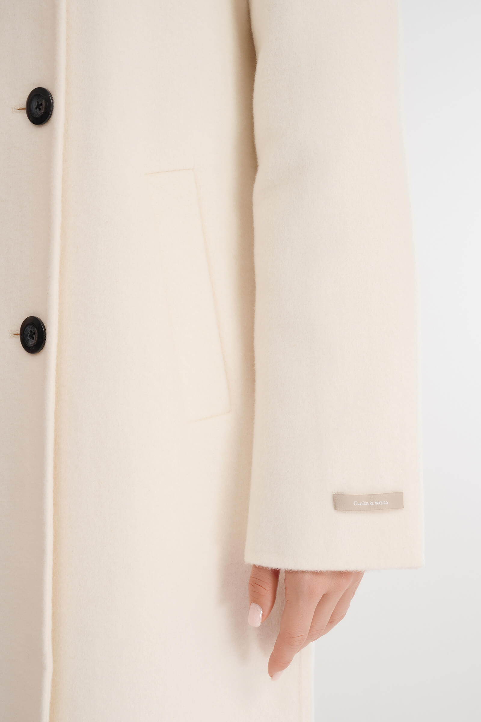 Двубортное пальто длины миди Бренд Diana Gallesi