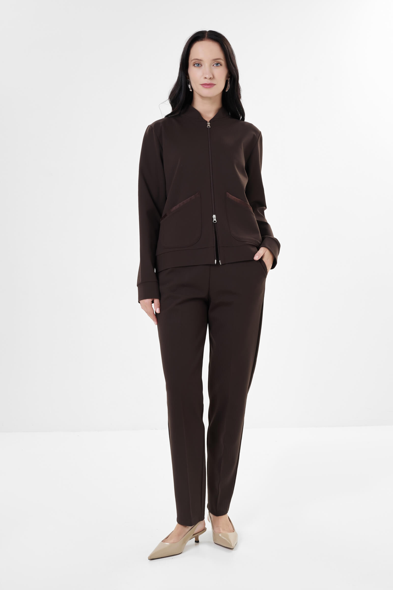 Зауженные брюки из смесовой вискозы Бренд Milva Mi