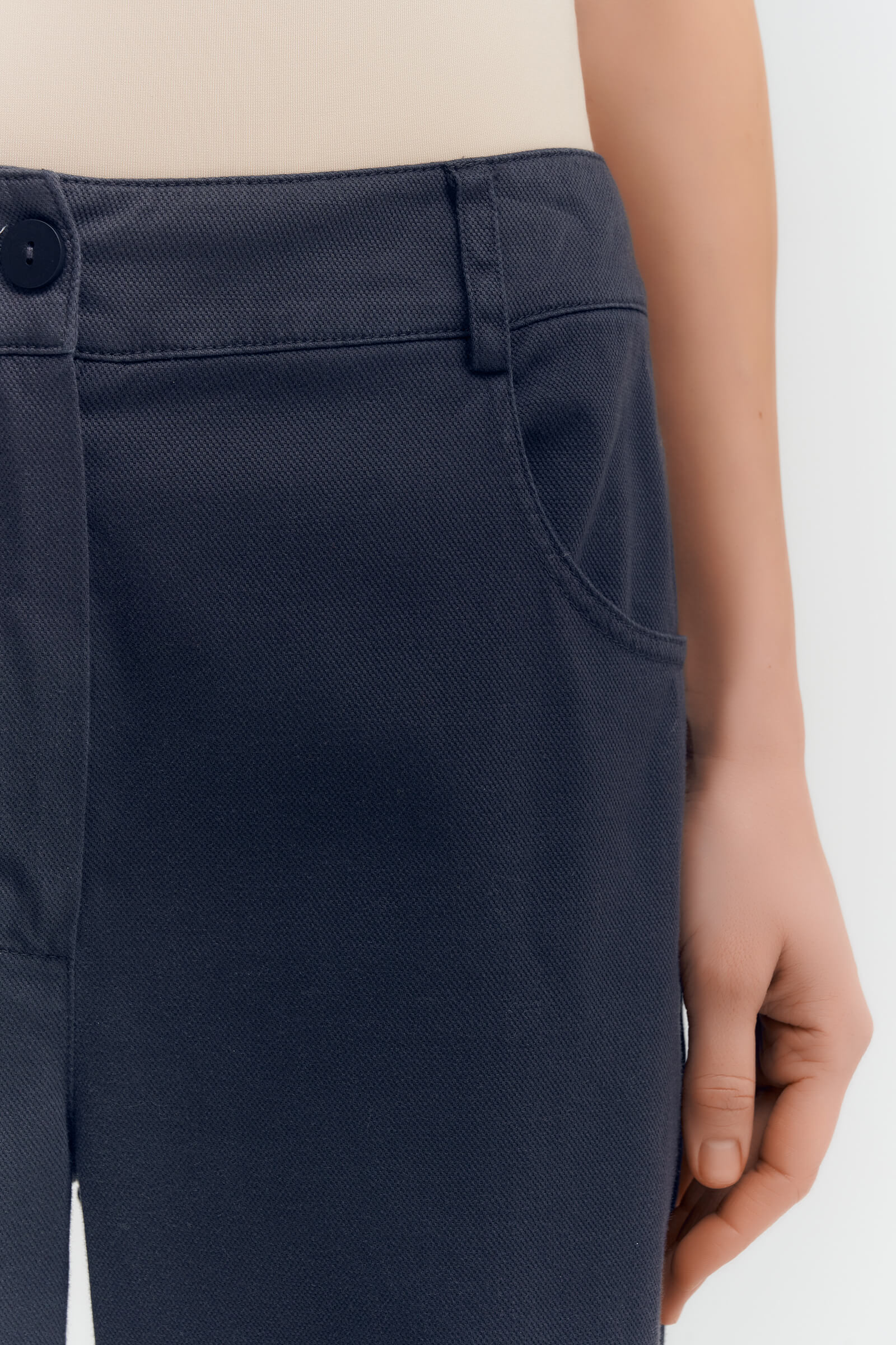 Укороченные брюки из хлопка Бренд Sarah Pacini