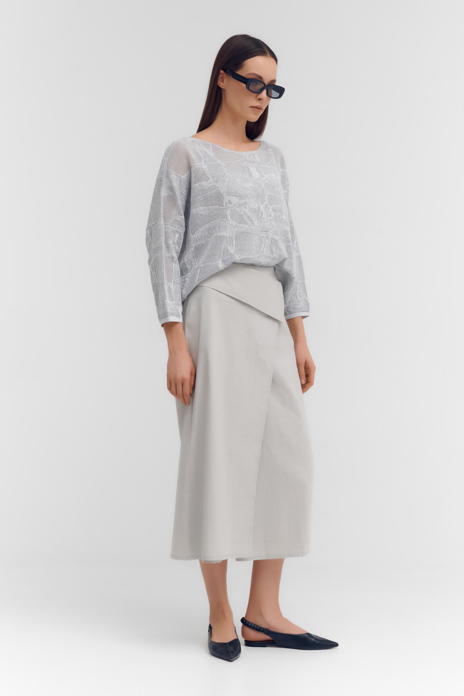 Джемпер с фактурным узором Бренд Sarah Pacini