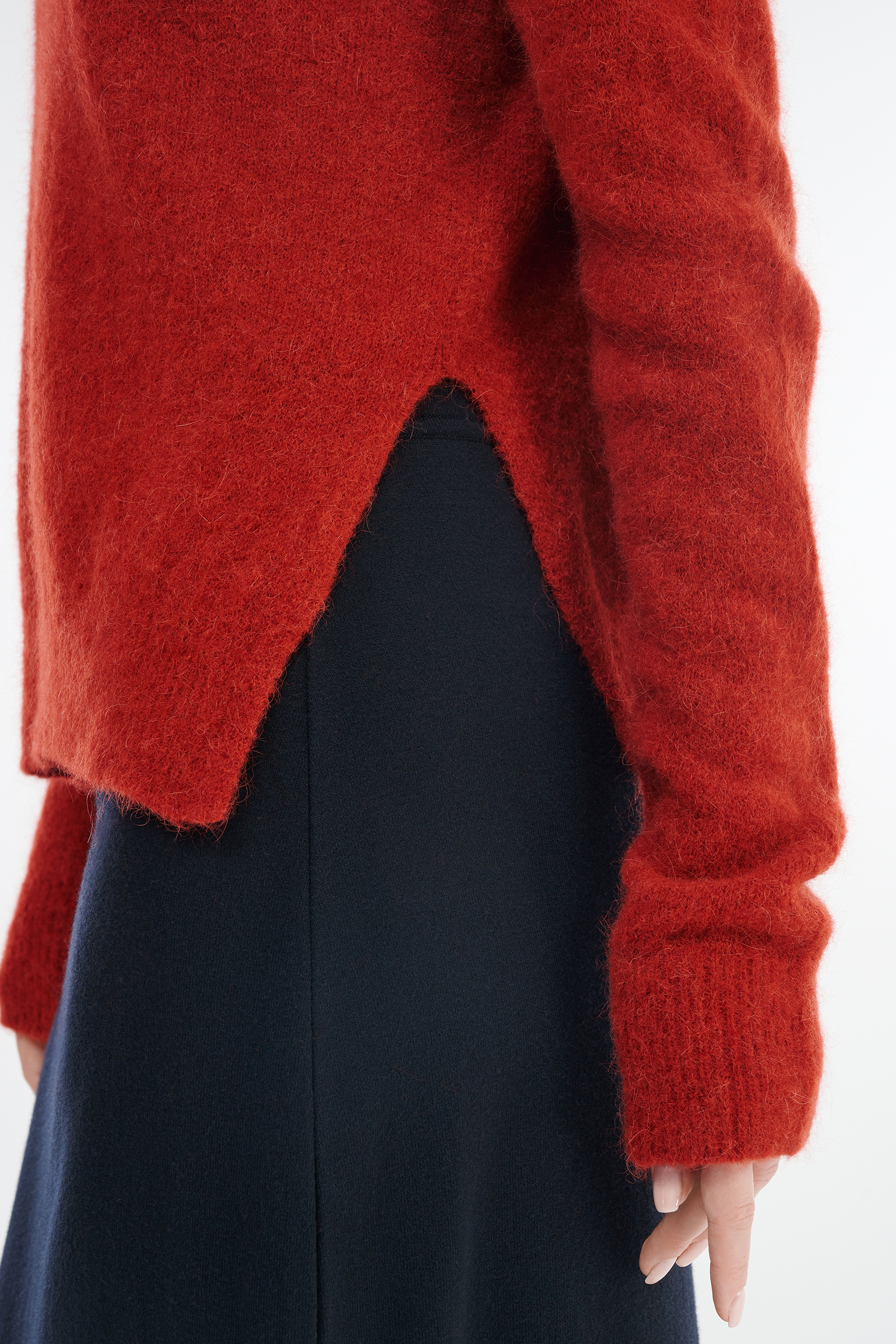 Свитер с воротником с отворотом Бренд Sarah Pacini