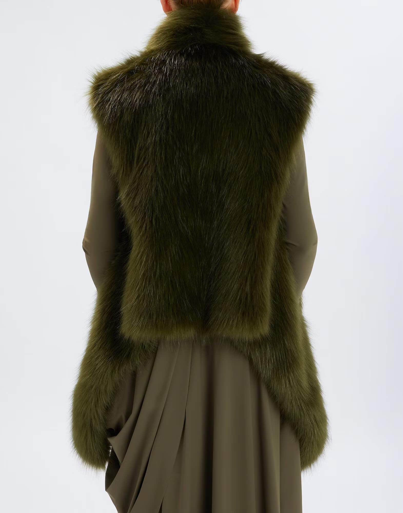 Жилет двухсторонний из искусственного меха Бренд High