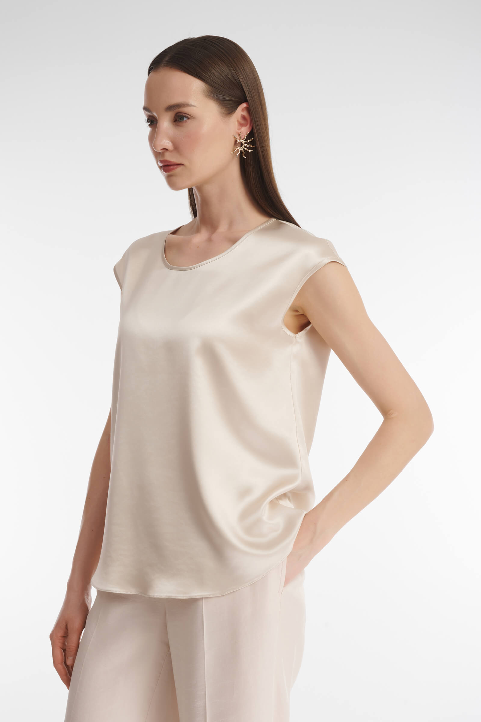 Топ с круглым вырезом Бренд Caterina Leman