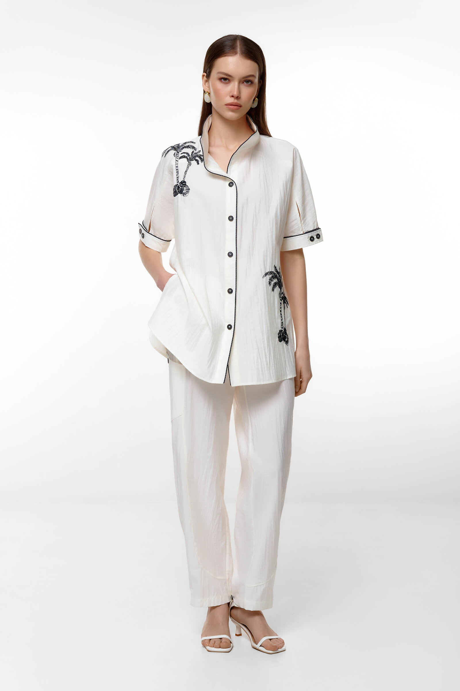 Брюки-багги с карманами Бренд Caterina Leman