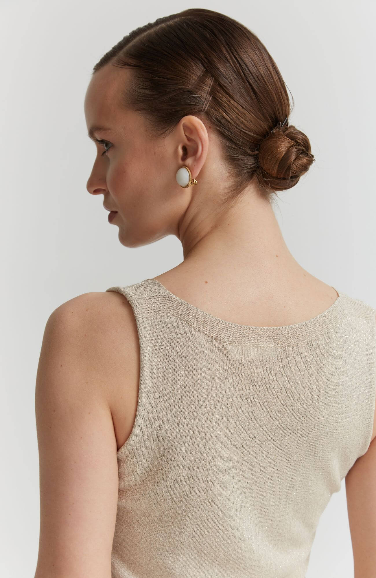 Трикотажный топ с V-образным вырезом Бренд Rocco Ragni