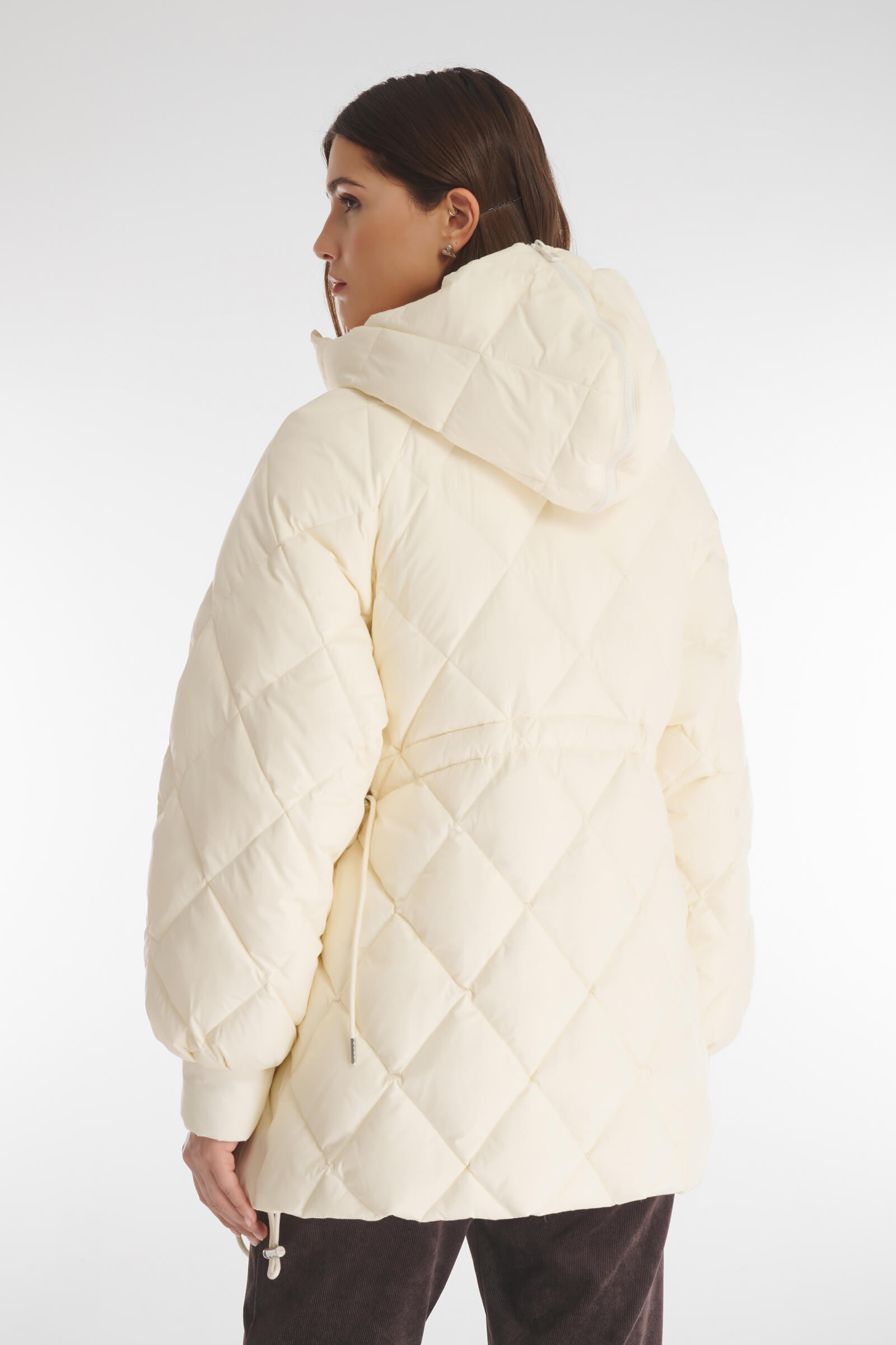 Стеганая куртка с капюшоном-трансформером Бренд Caterina Leman