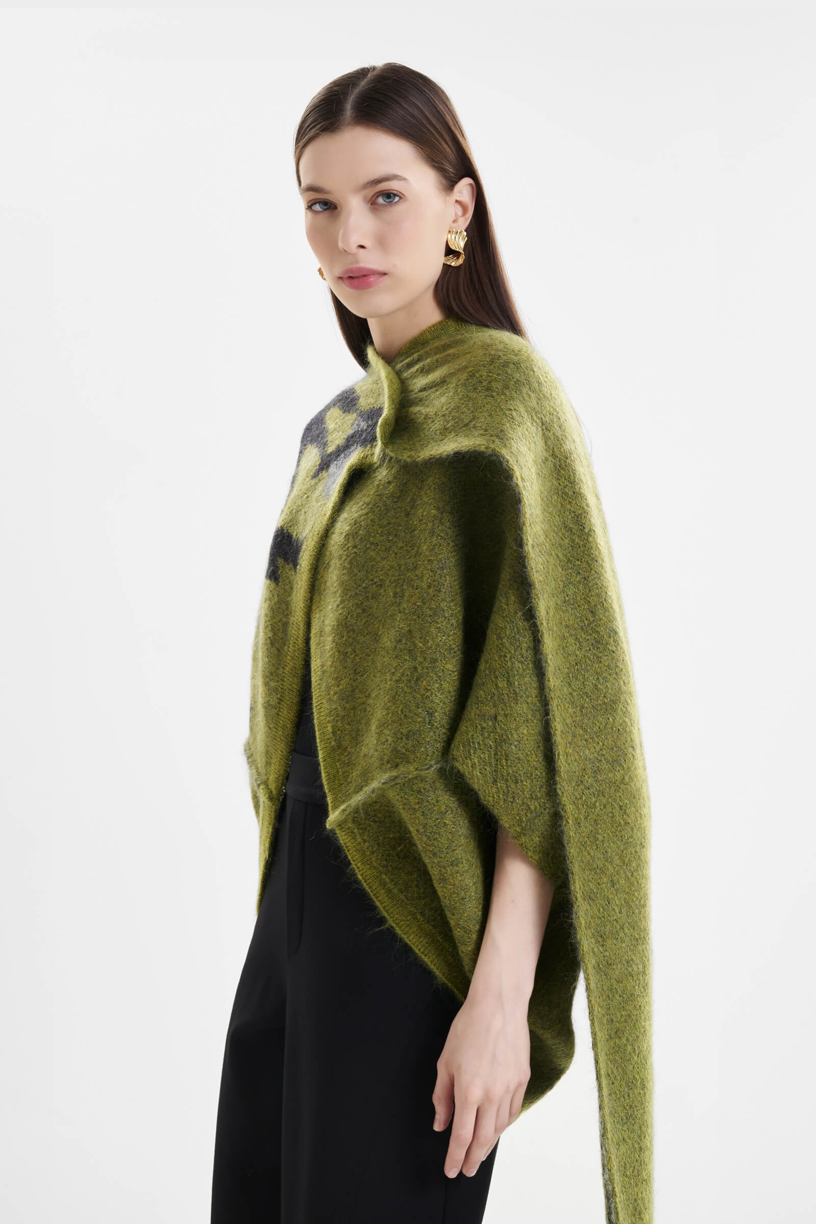 Кардиган из мохера и шерсти Бренд Sarah Pacini