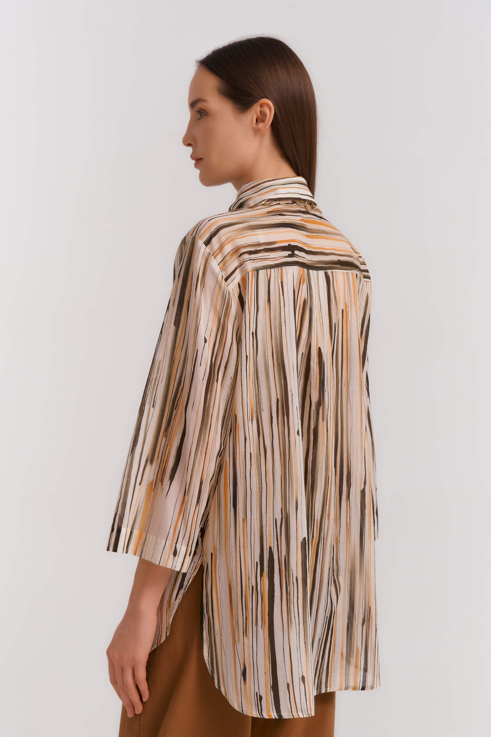 Рубашка с абстрактным принтом Бренд Diana Gallesi