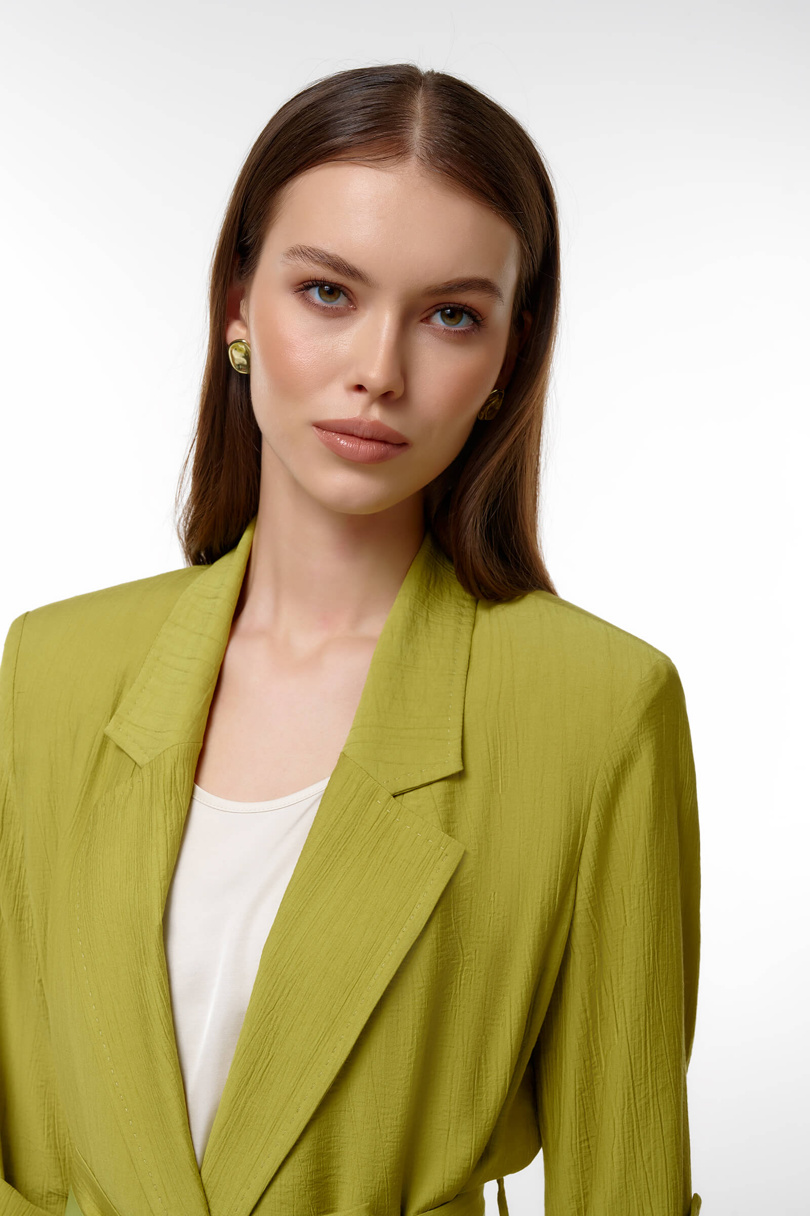 Жакет с поясом и рукавом 3/4 Бренд Caterina Leman