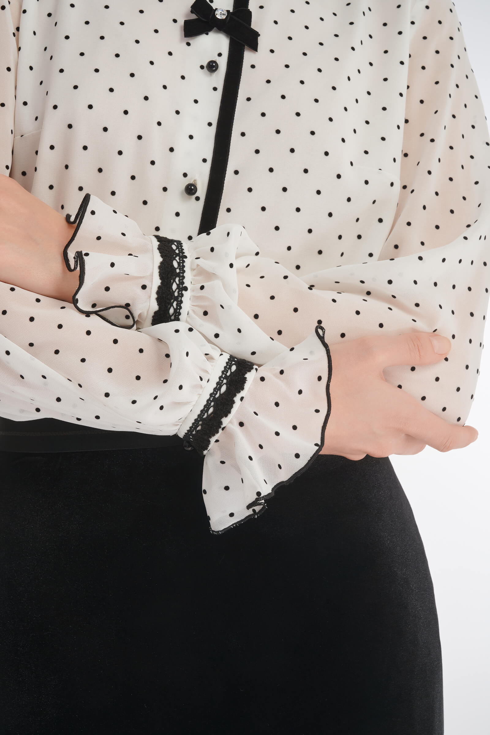 Рубашка с узором в горох Бренд Caterina Leman