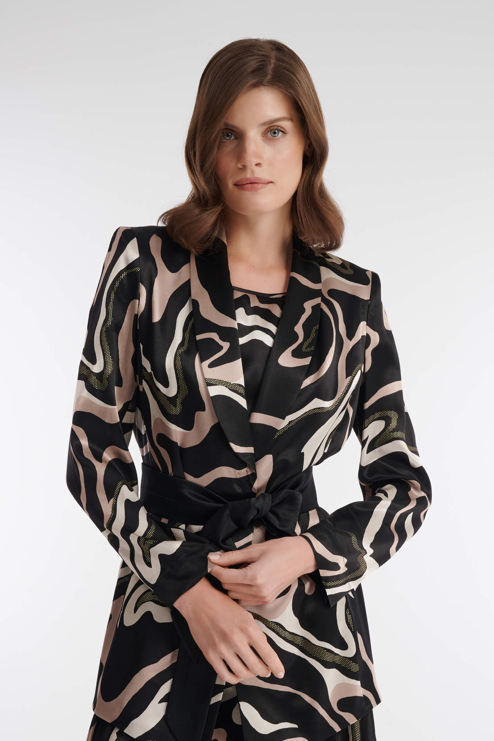 Жакет с абстрактным принтом Бренд Caterina Leman