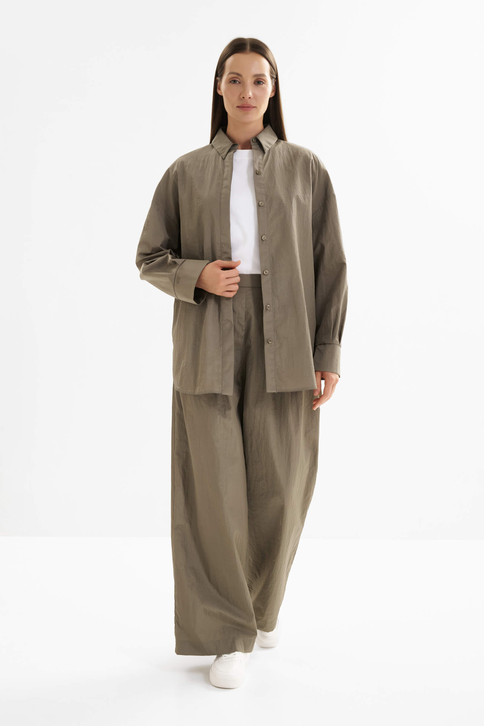 Рубашка из ткани с жатым эффектом Бренд MM