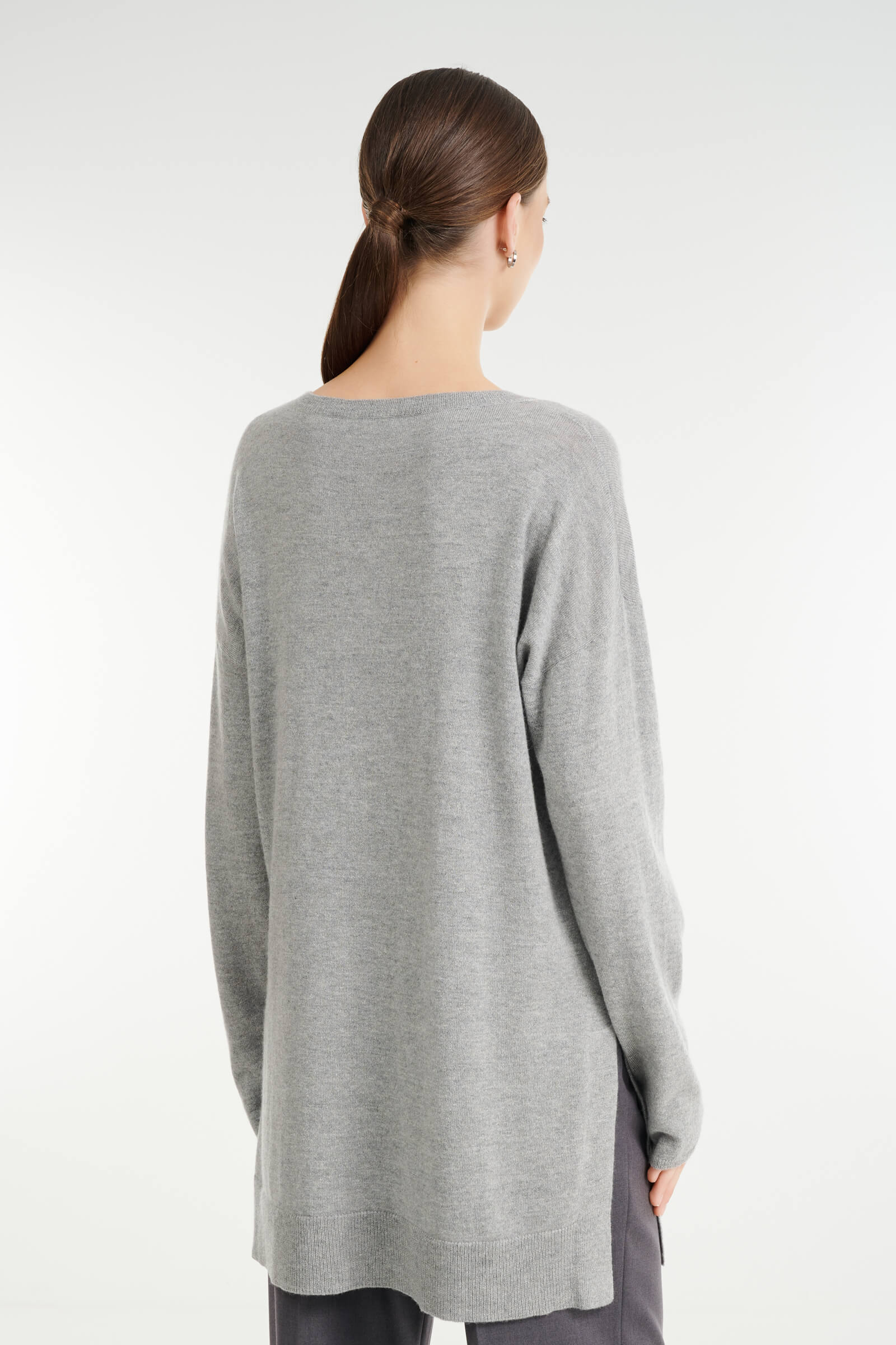 Удлиненный джемпер с боковыми разрезами Бренд Rocco Ragni