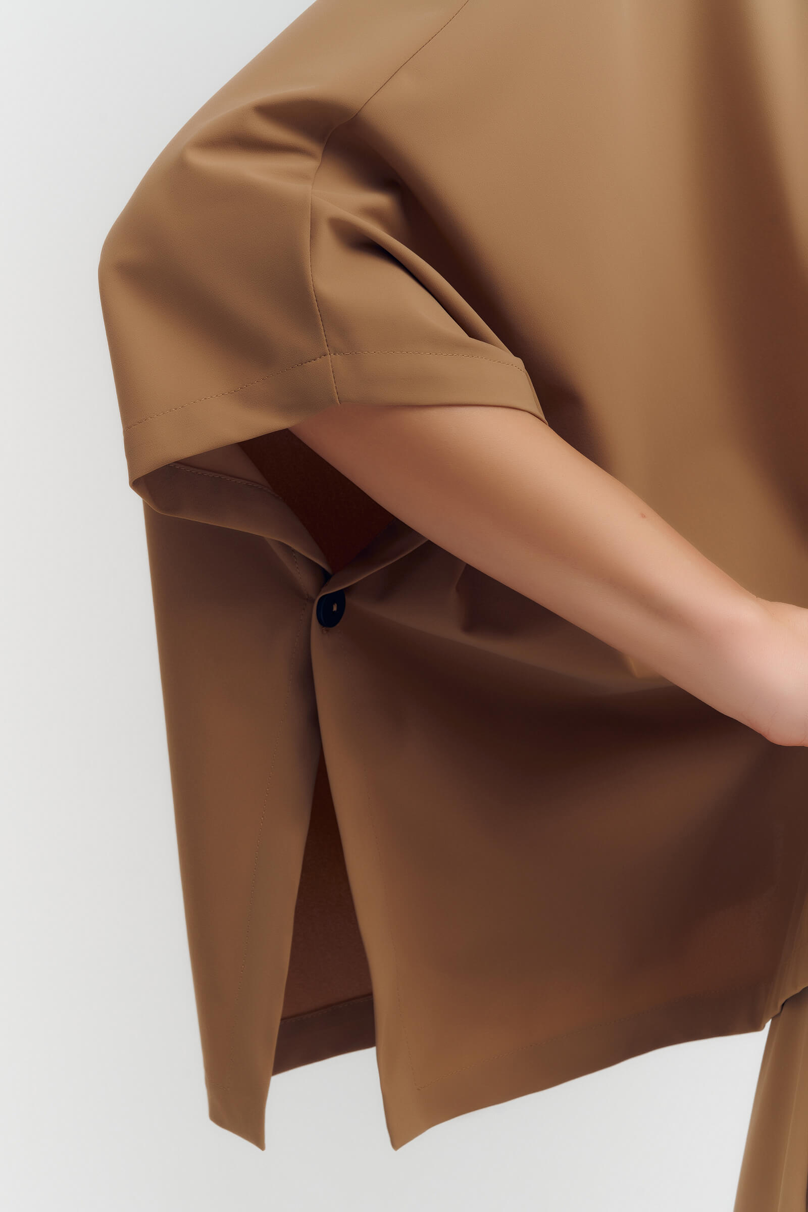 Блузка из льна свободного кроя Бренд Sarah Pacini