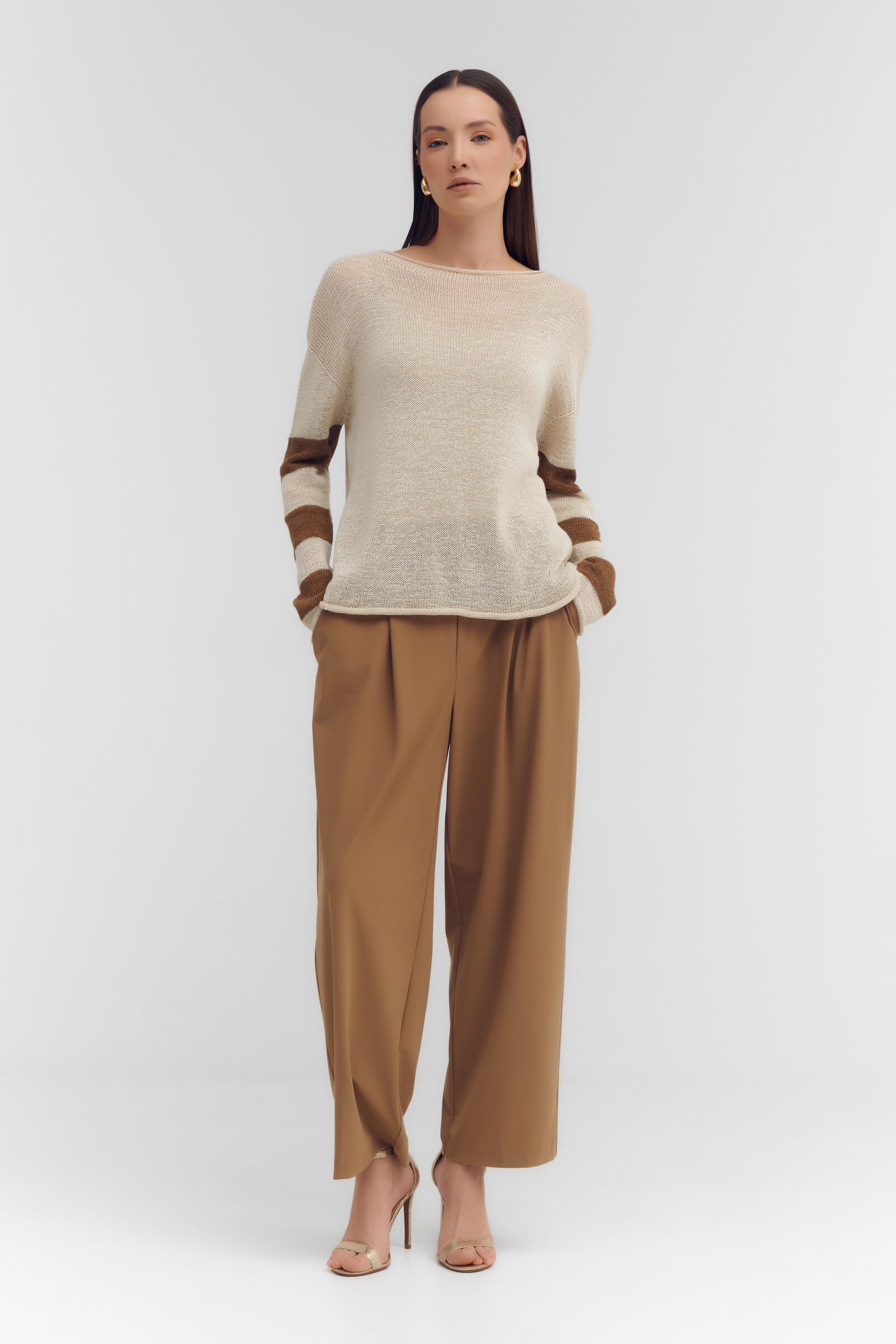 Джемпер из льна Бренд Sarah Pacini