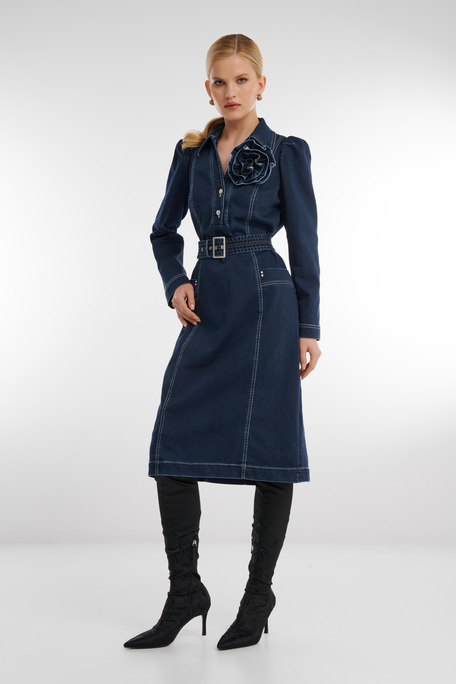 Платье из денима Бренд Caterina Leman