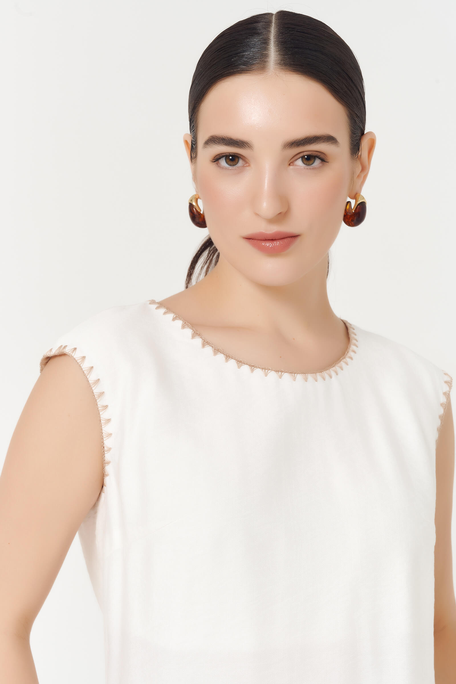 Топ с отделкой петельного шва Бренд Caterina Leman