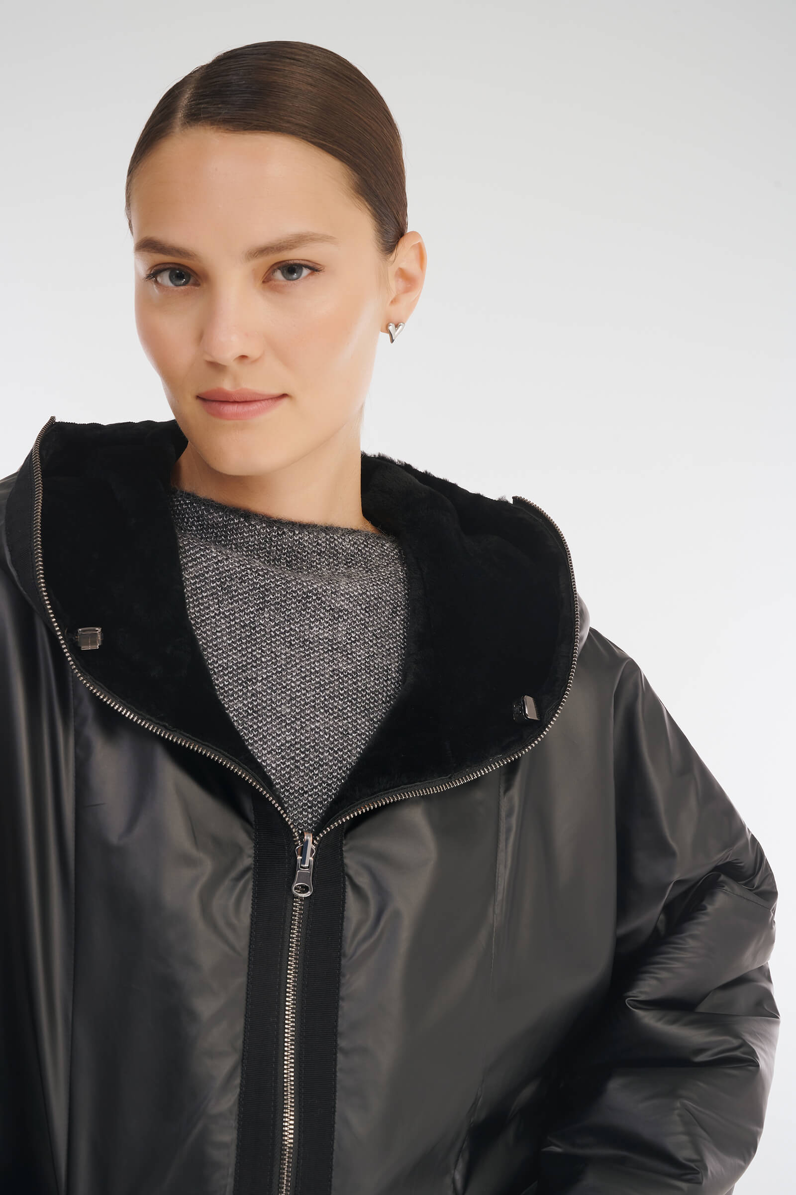 Комбинированная двусторонняя дубленка Бренд Caterina Leman