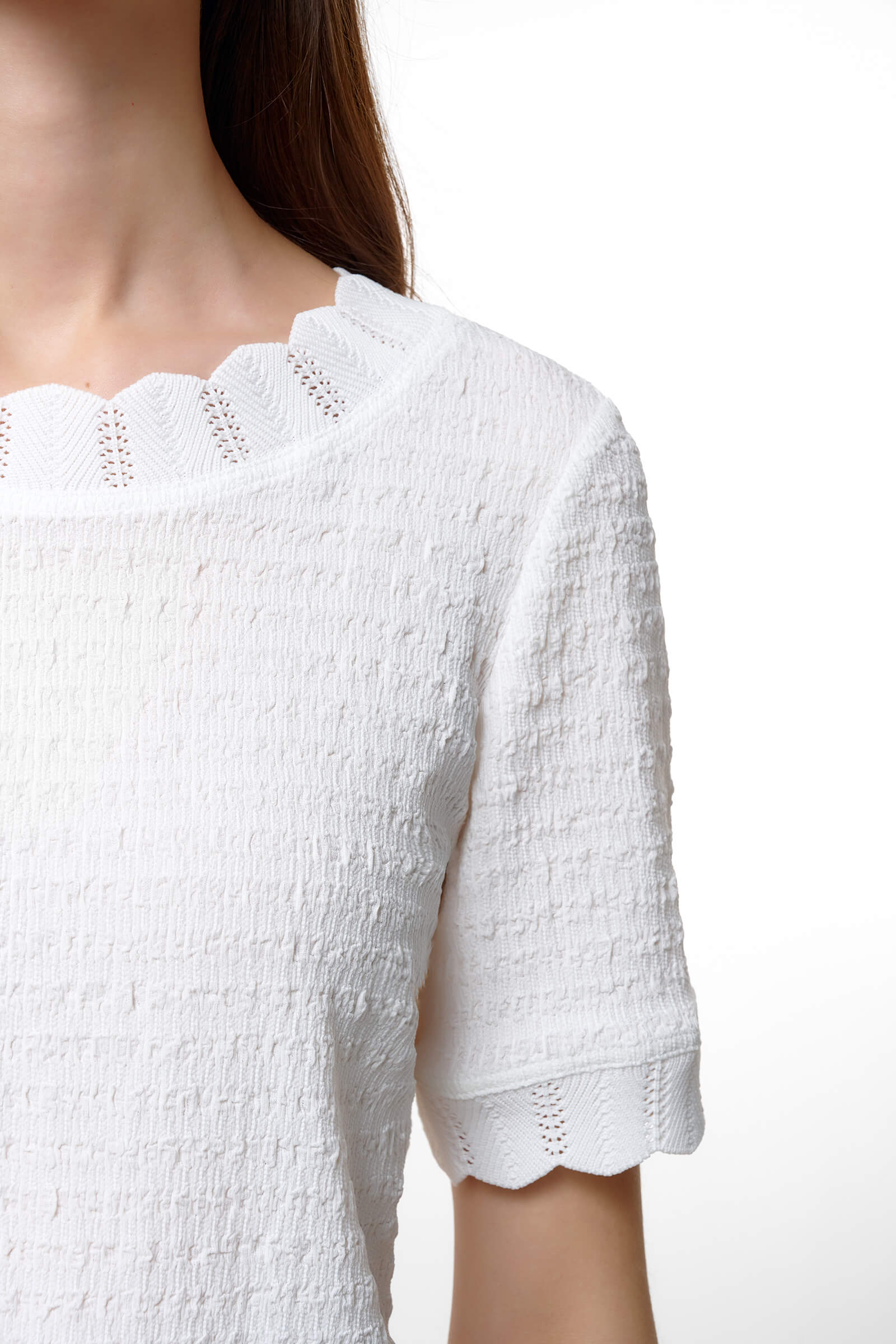 Блузка с ажурной окантовкой Бренд Caterina Leman