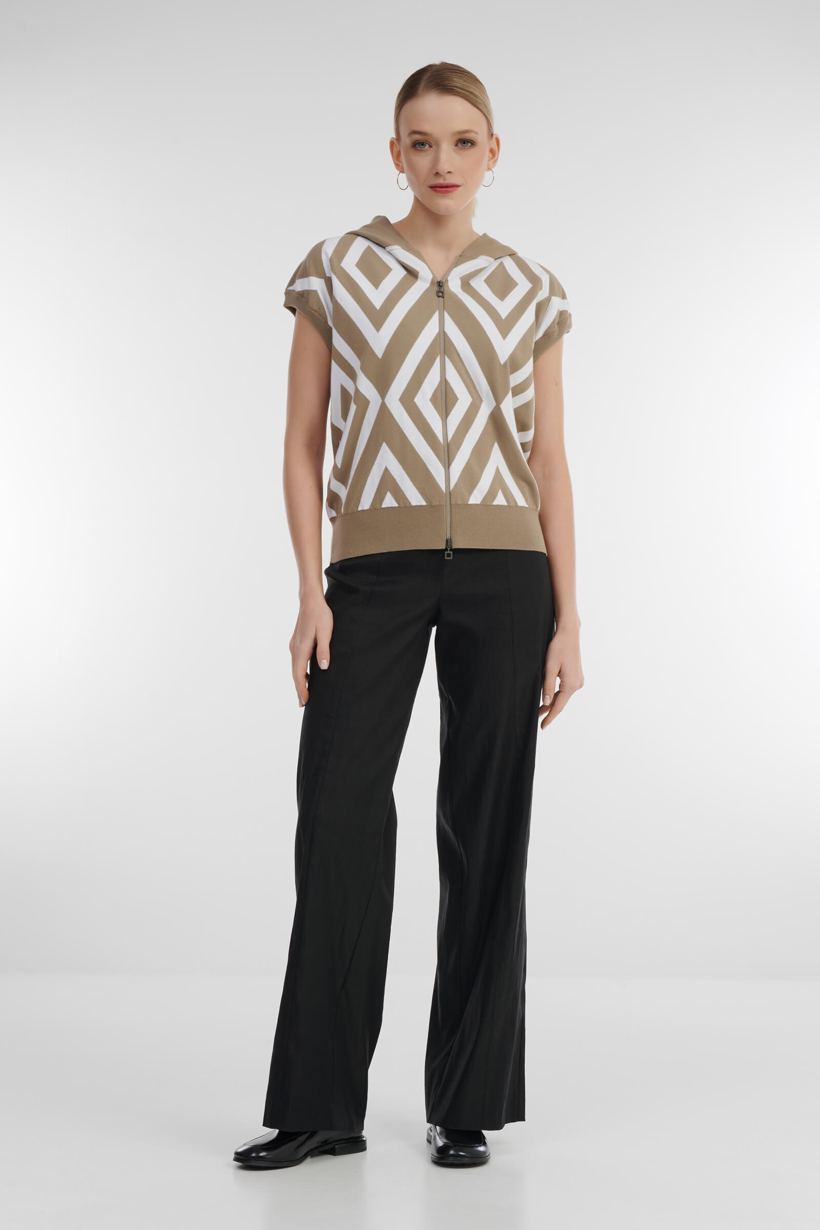 Кардиган на молнии с капюшоном Бренд Sarah Pacini