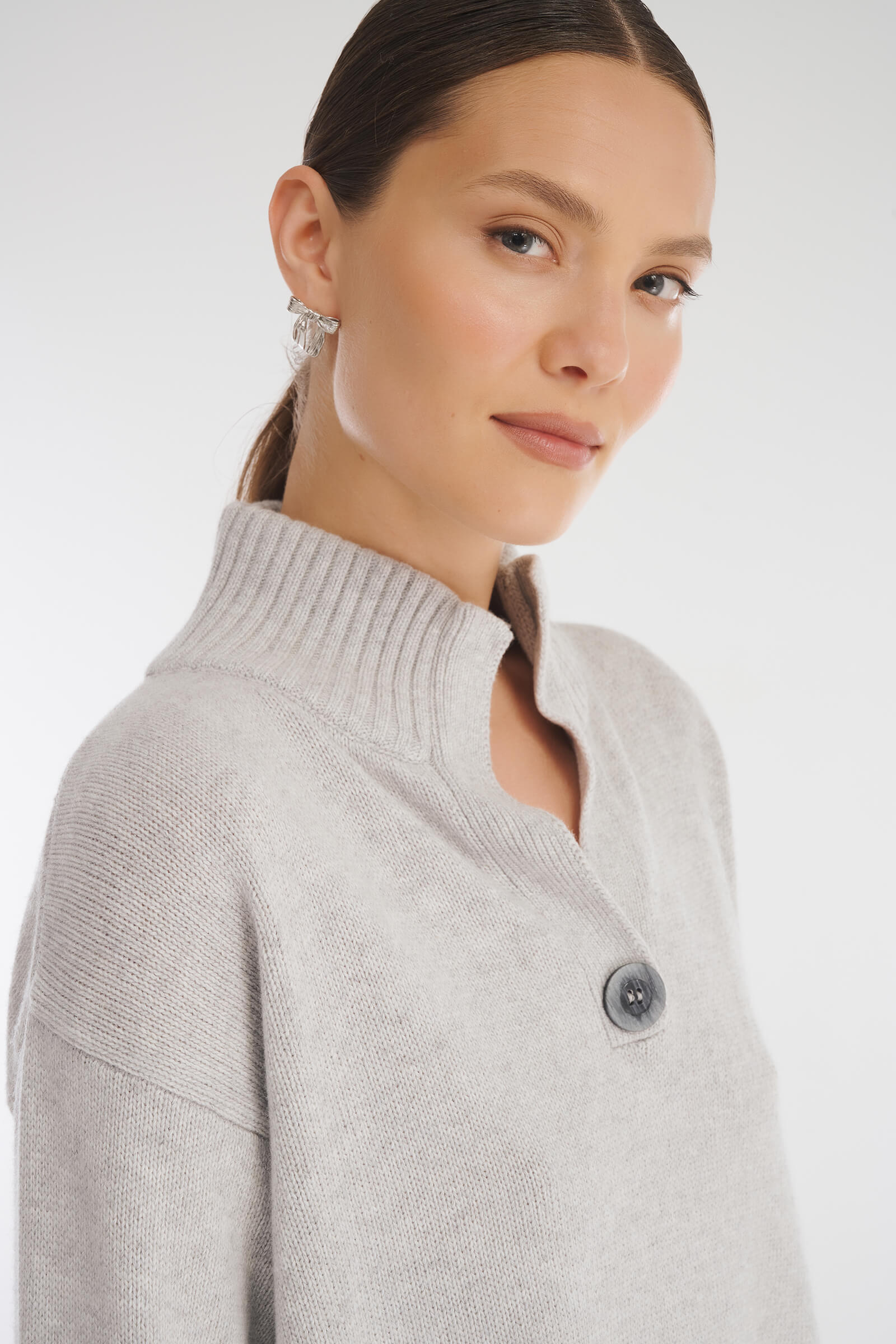 Свитер из шерсти мериноса, кашемира и шелка Бренд Caterina Leman