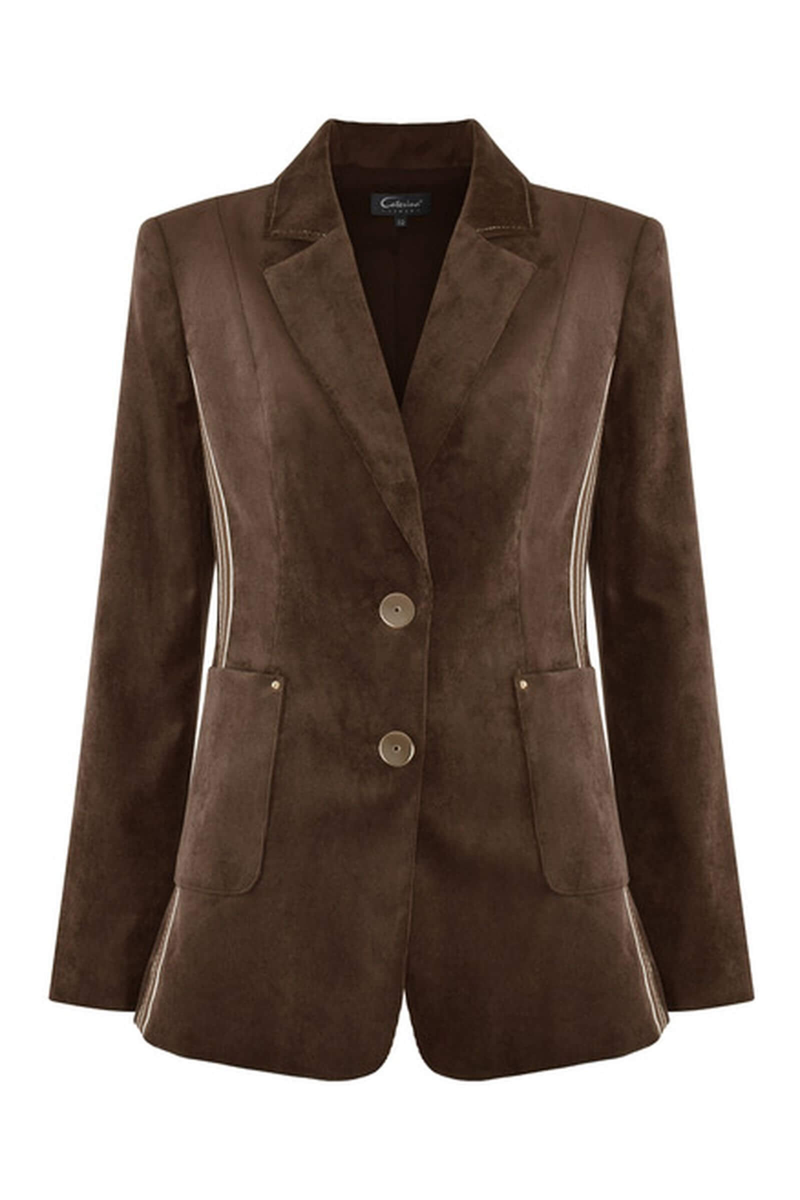 Однобортный пиджак из вельвета Бренд Caterina Leman