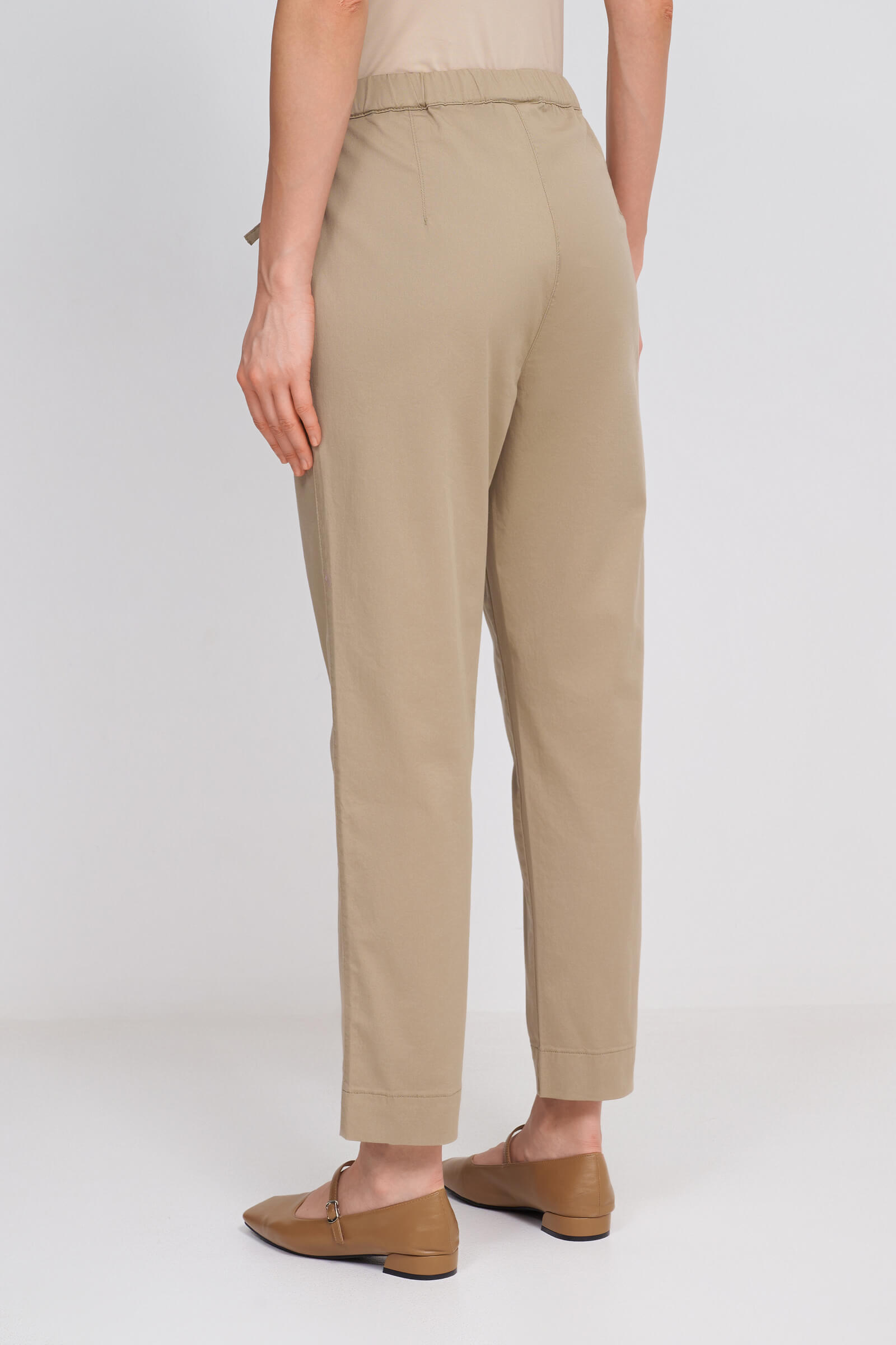 Хлопковые брюки на завязках Бренд MM