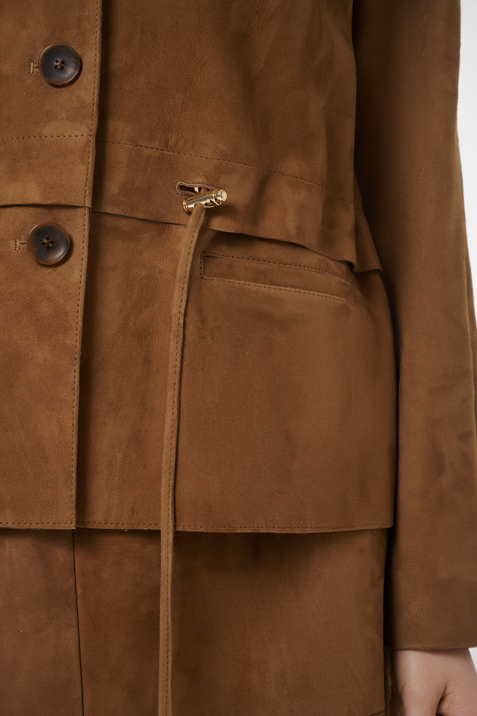 Удлиненная куртка из натуральной кожи Бренд Caterina Leman