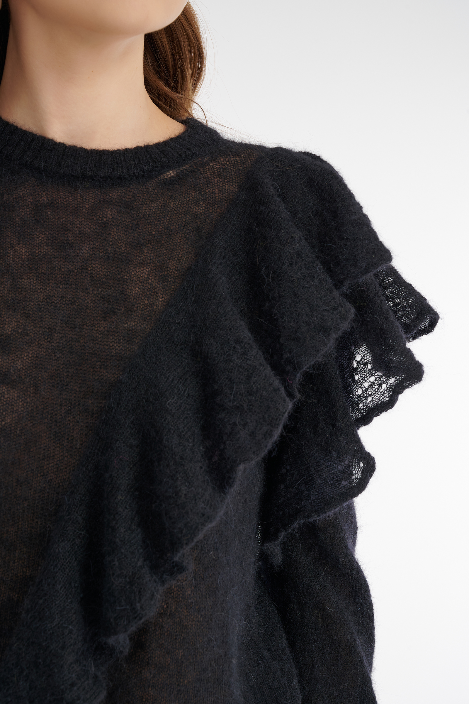 Джемпер с воланом Бренд Sarah Pacini