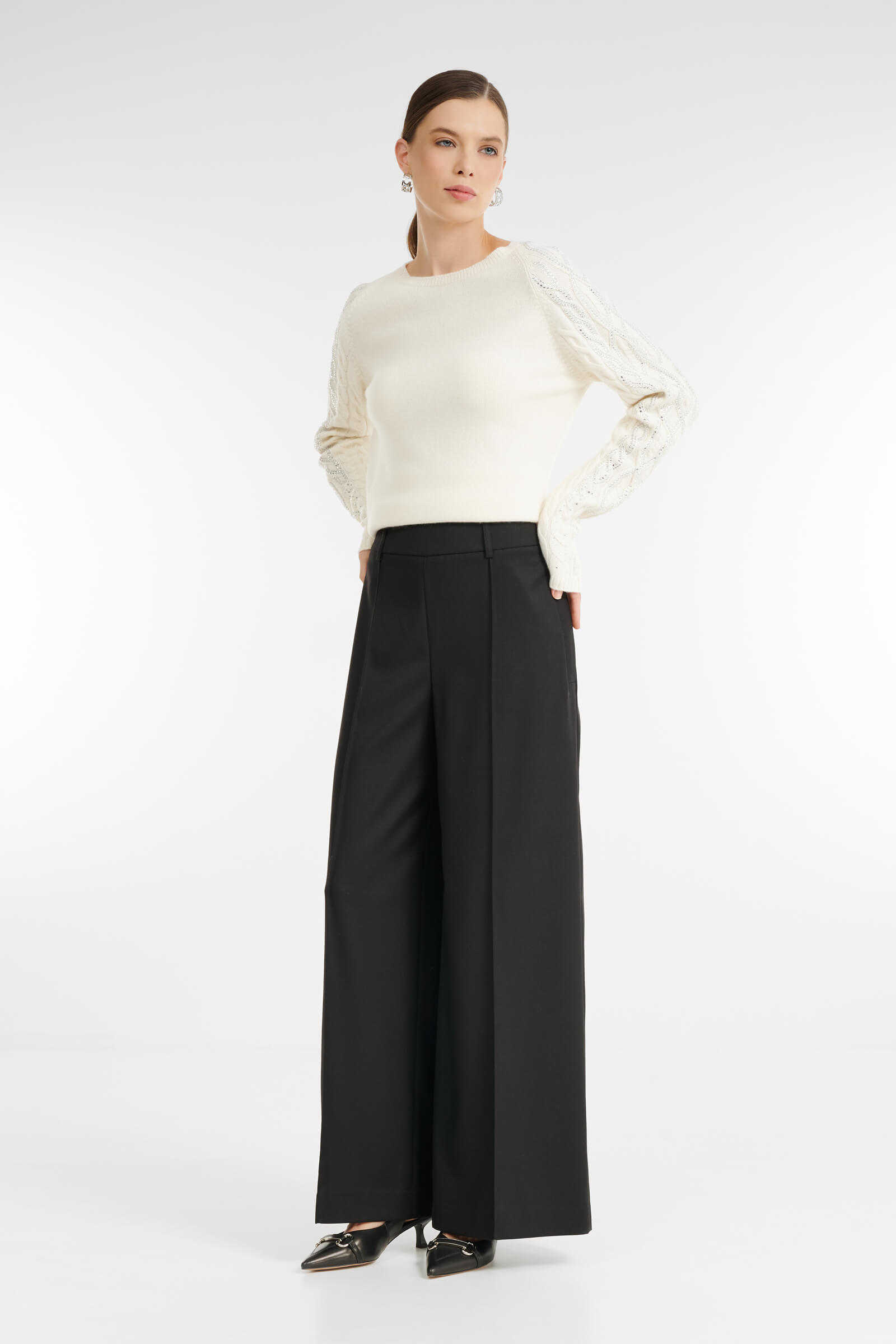 Широкие брюки со стрелками Бренд Rocco Ragni