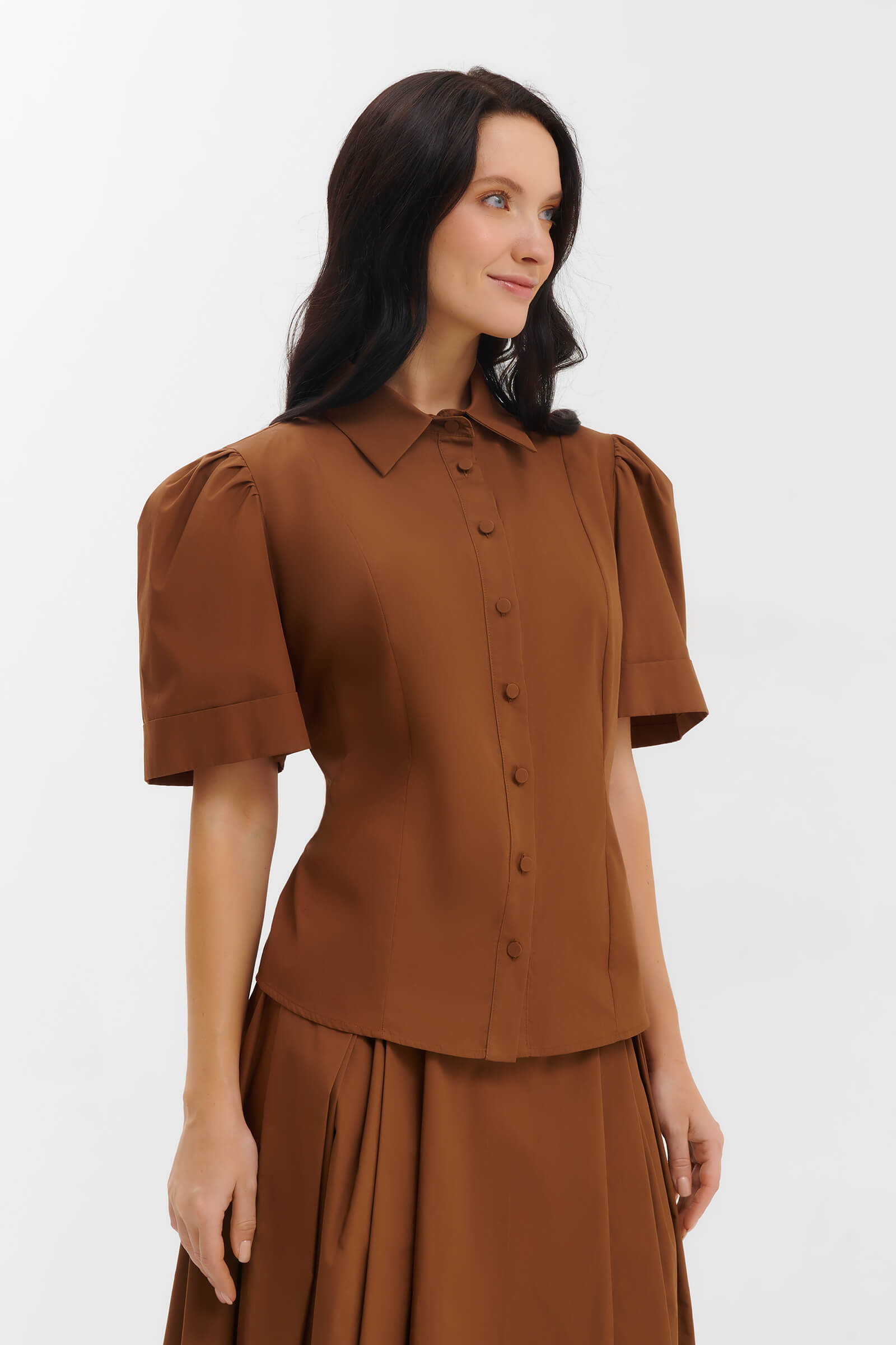 Блузка из хлопка на пуговицах Бренд Milva Mi