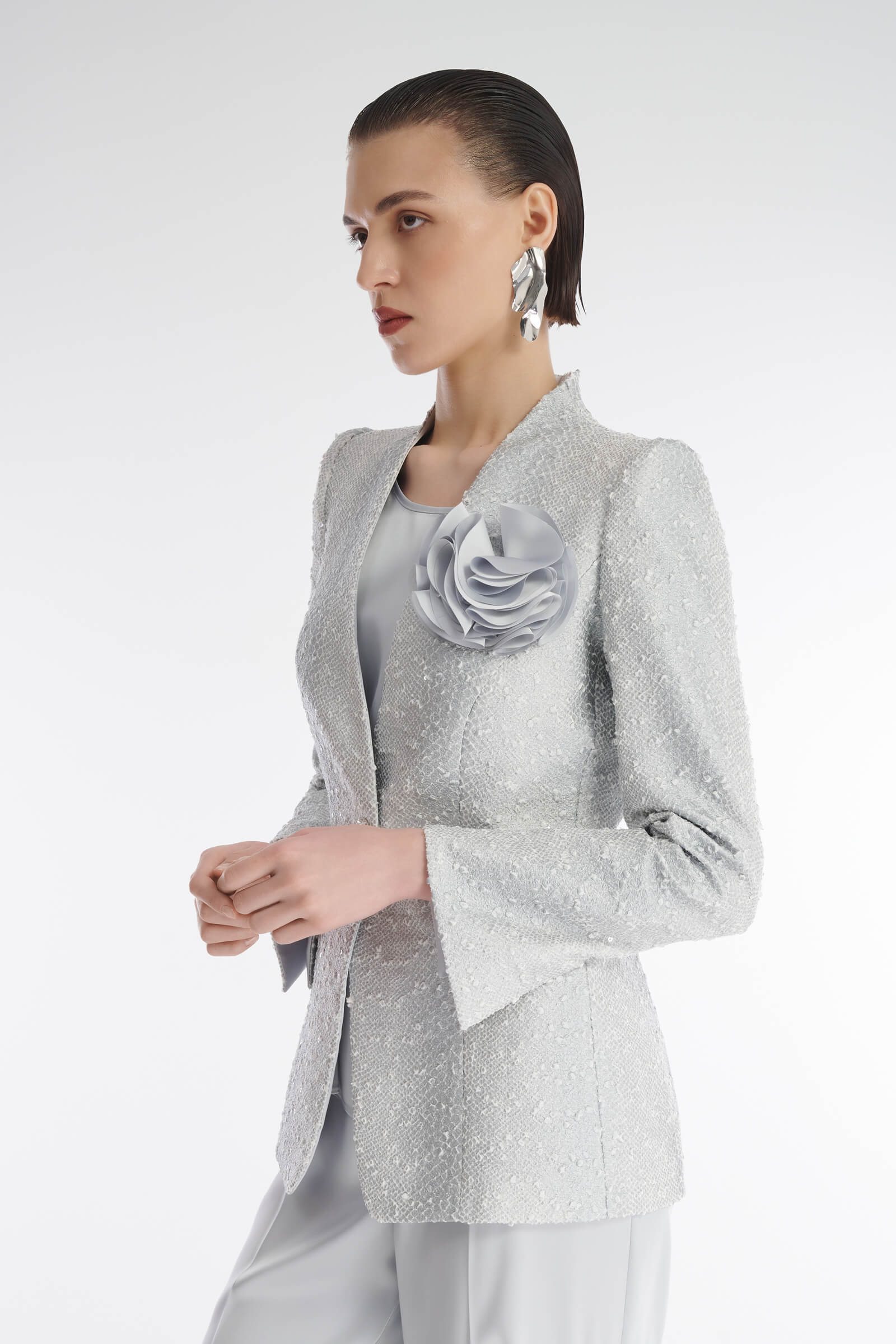 Фактурный жакет с микропайетками Бренд Caterina Leman