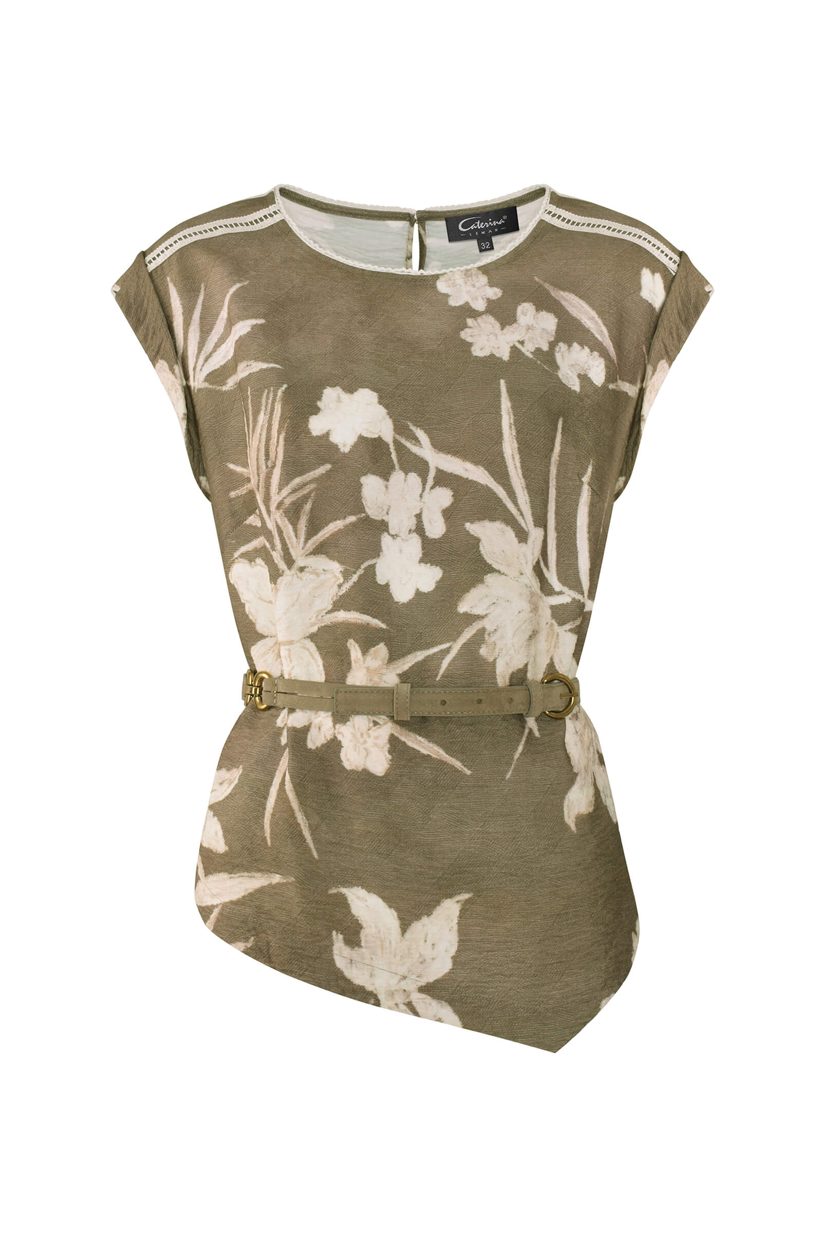 Блузка с цветочным принтом Бренд Caterina Leman