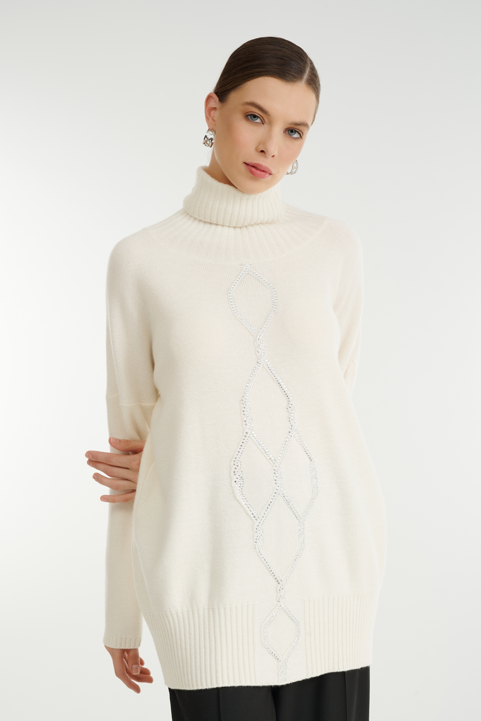 Свитер с воротником с отворотом Бренд Rocco Ragni