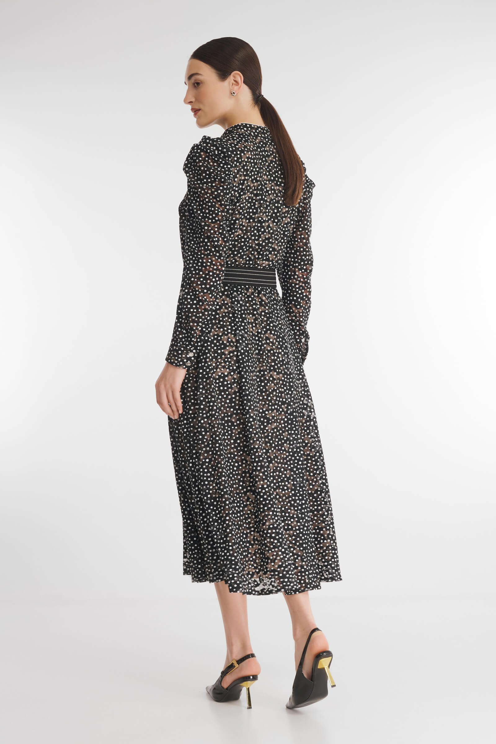 Платье-рубашка в горох Бренд Caterina Leman