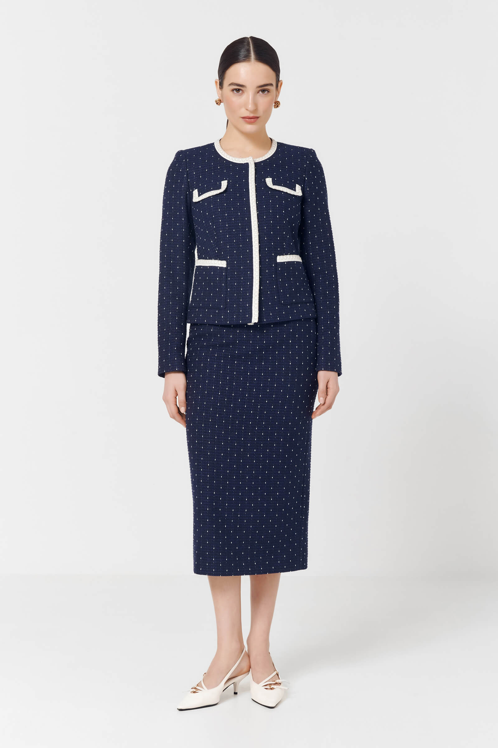 Жакет из твида Бренд Caterina Leman