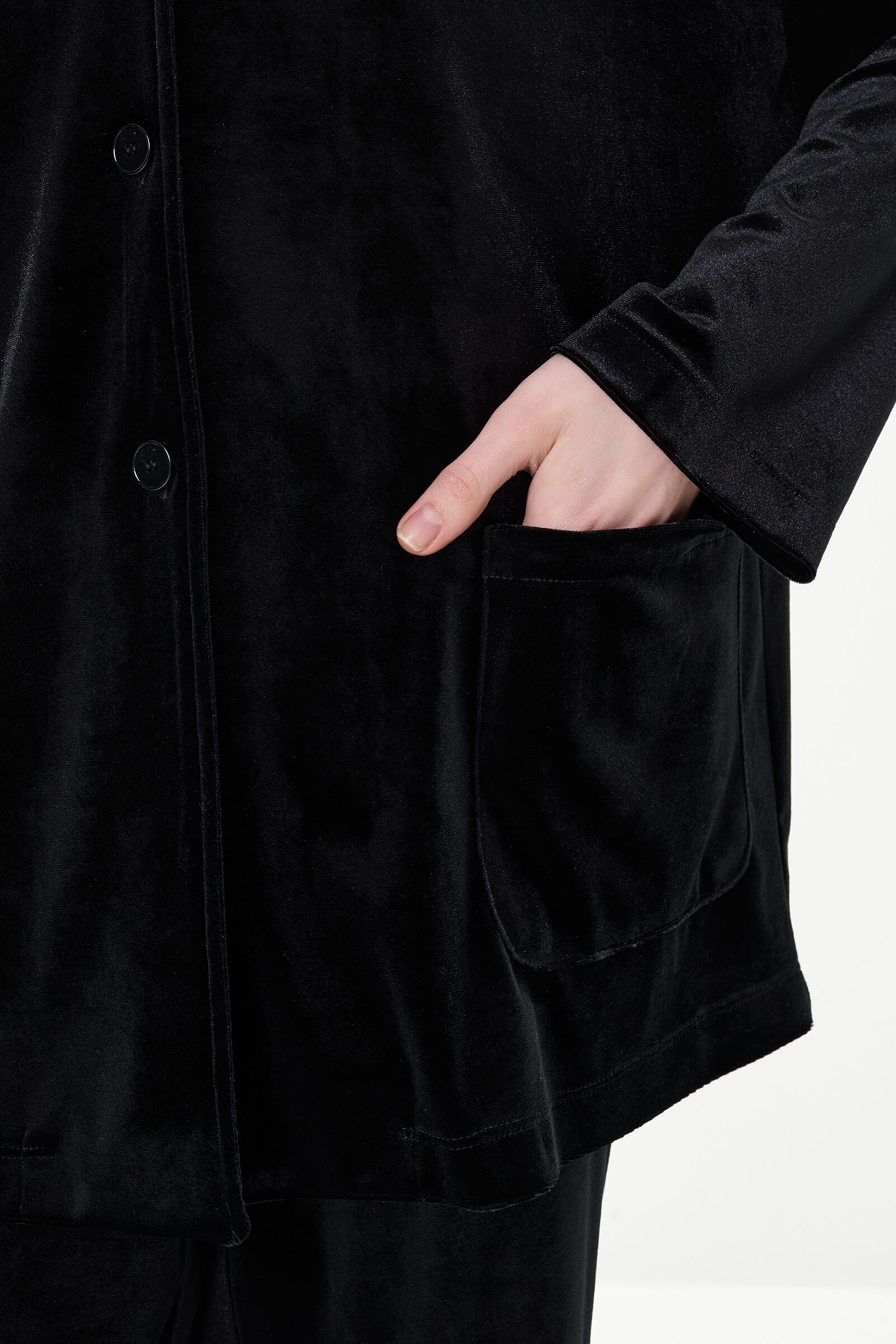 Удлиненная бархатная рубашка Бренд Luisa Viola