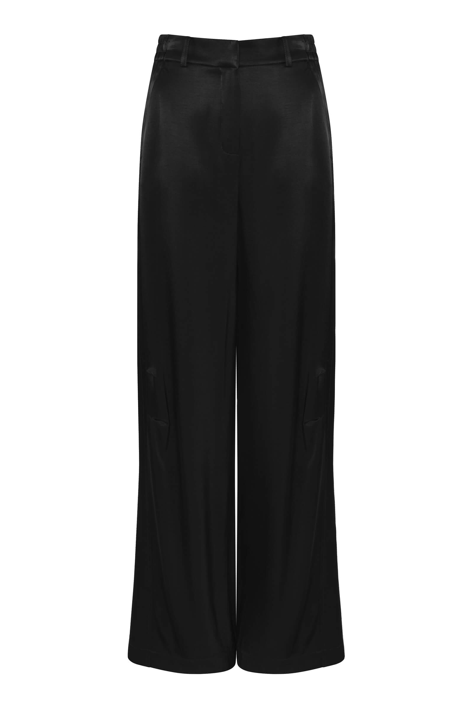 Широкие брюки из атласа Бренд Caterina Leman