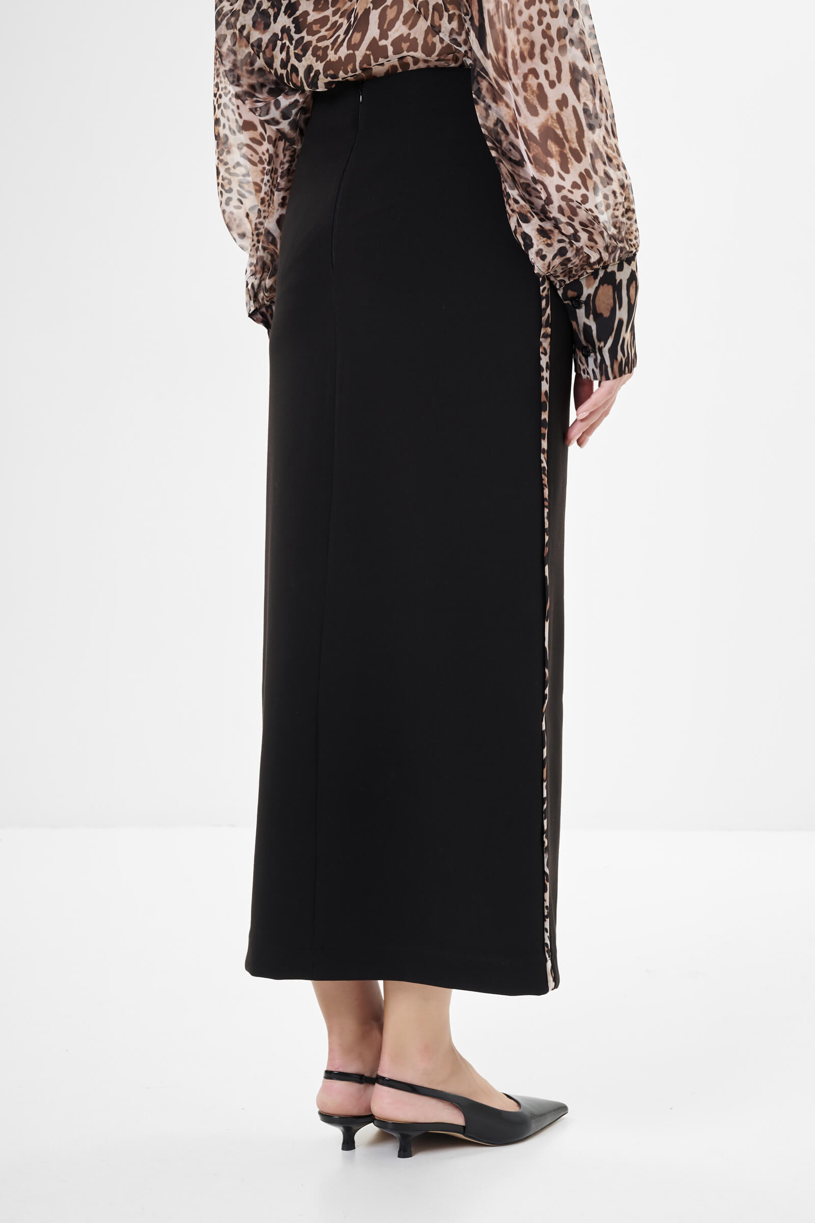 Юбка мидакси из смесовой вискозы Бренд Milva Mi