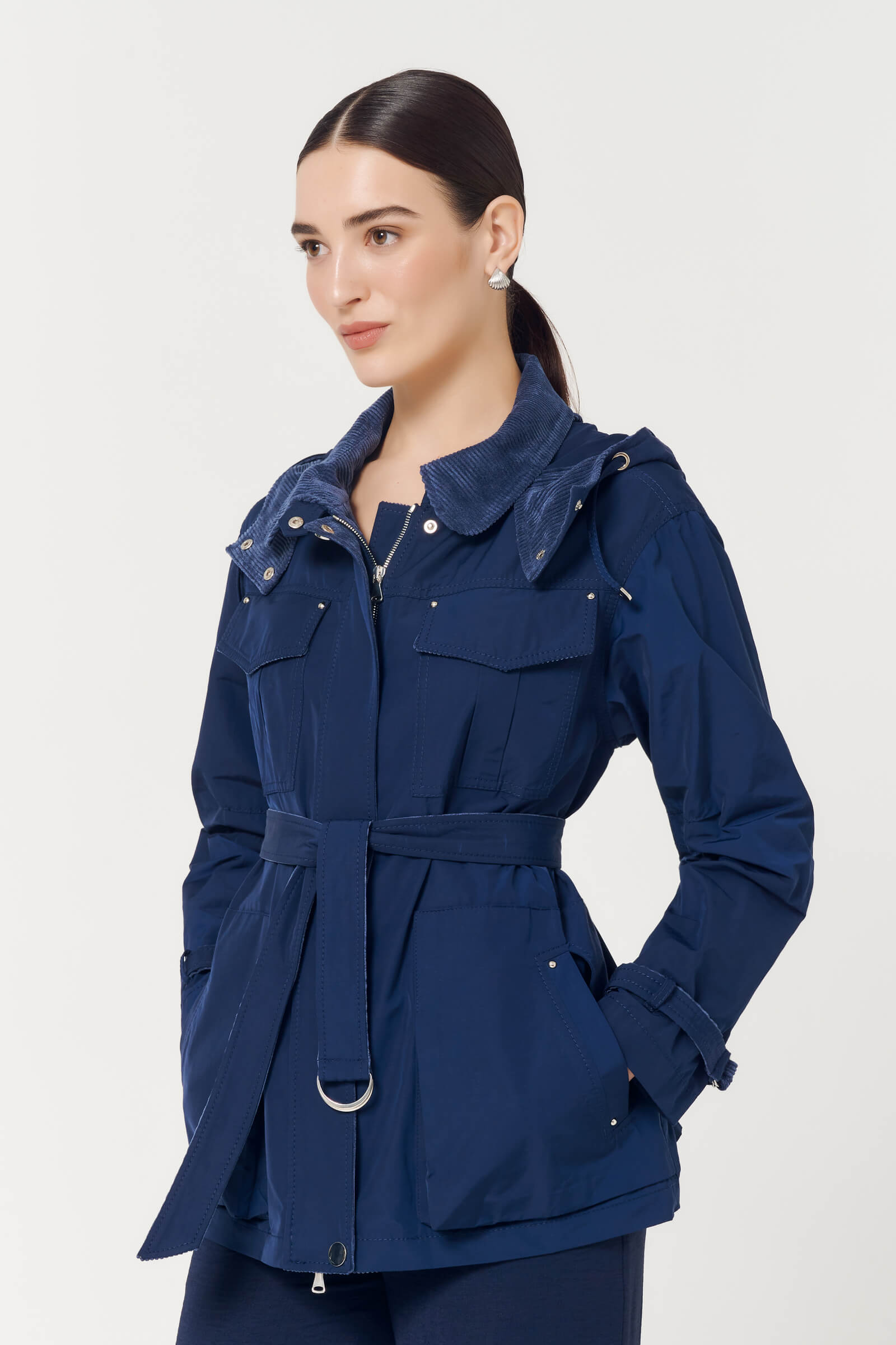 Куртка с вельветовыми вставками Бренд Caterina Leman