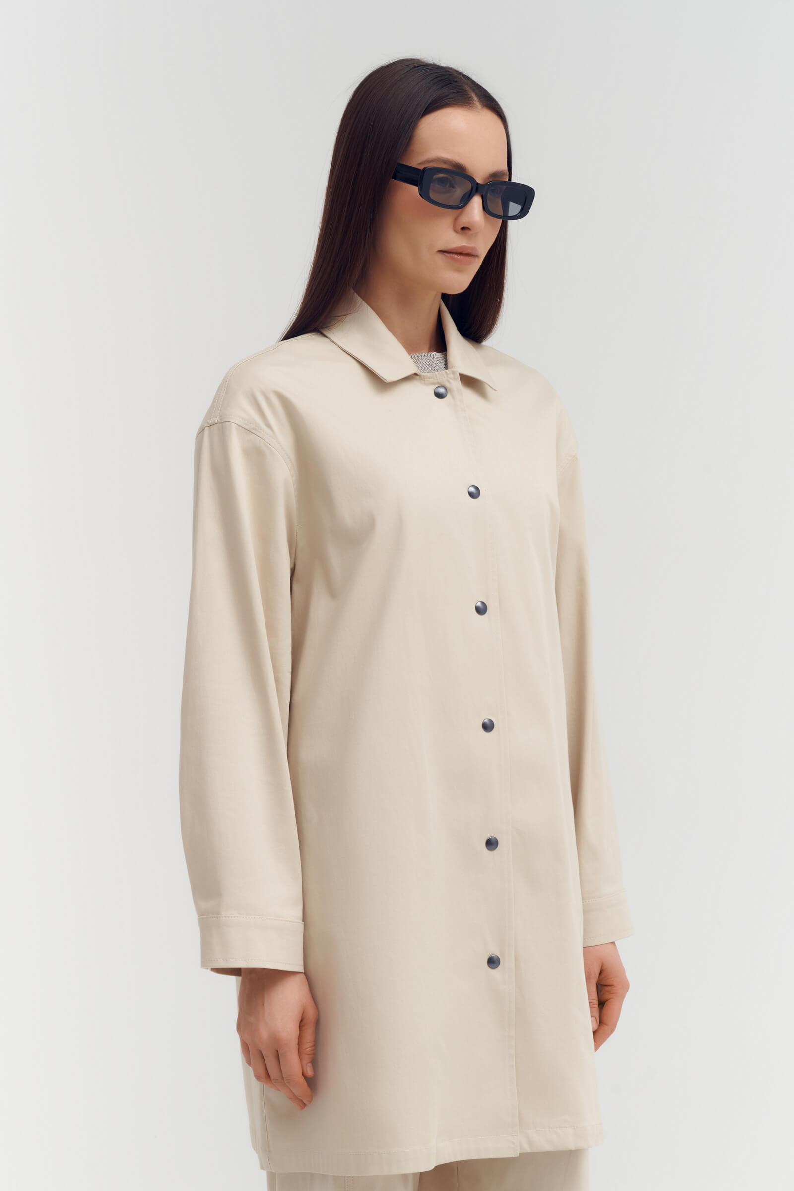 Плащ на кнопках Бренд Sarah Pacini