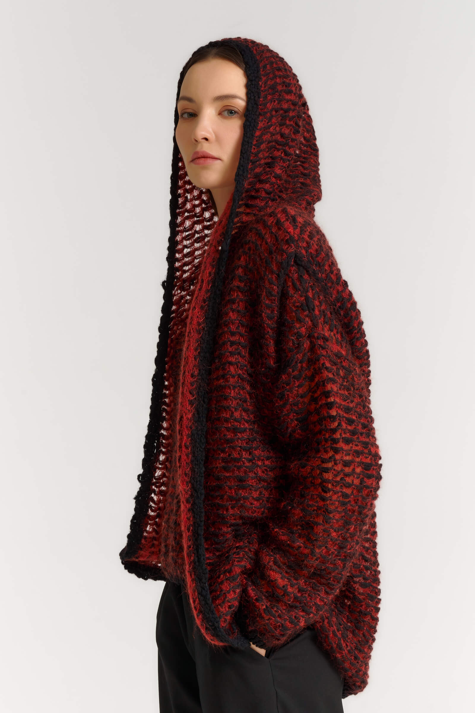 Фактурный джемпер из шерсти и мохера Бренд Sarah Pacini