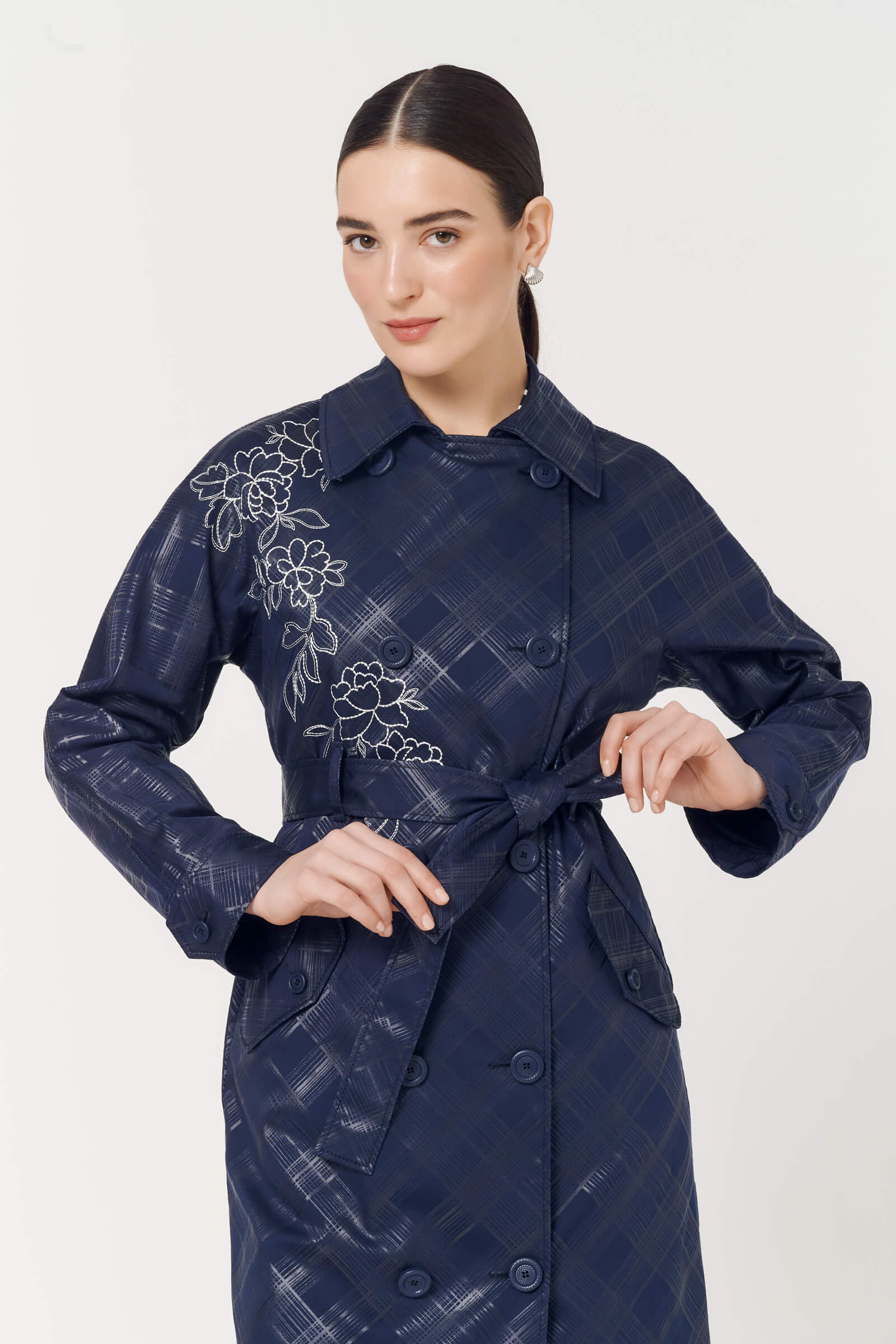 Плащ с цветочным узором Бренд Caterina Leman