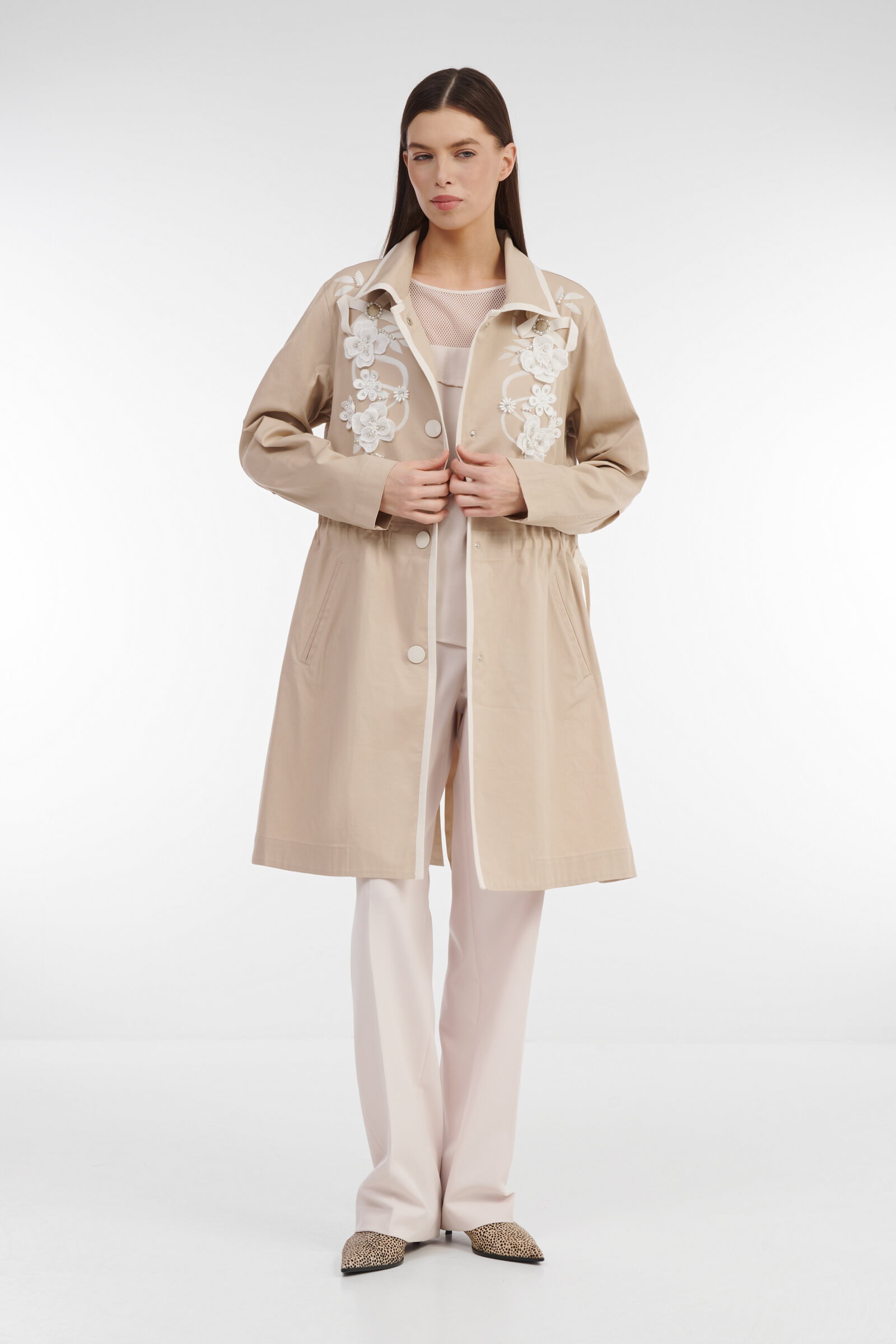 Плащ с декором Бренд Caterina Leman