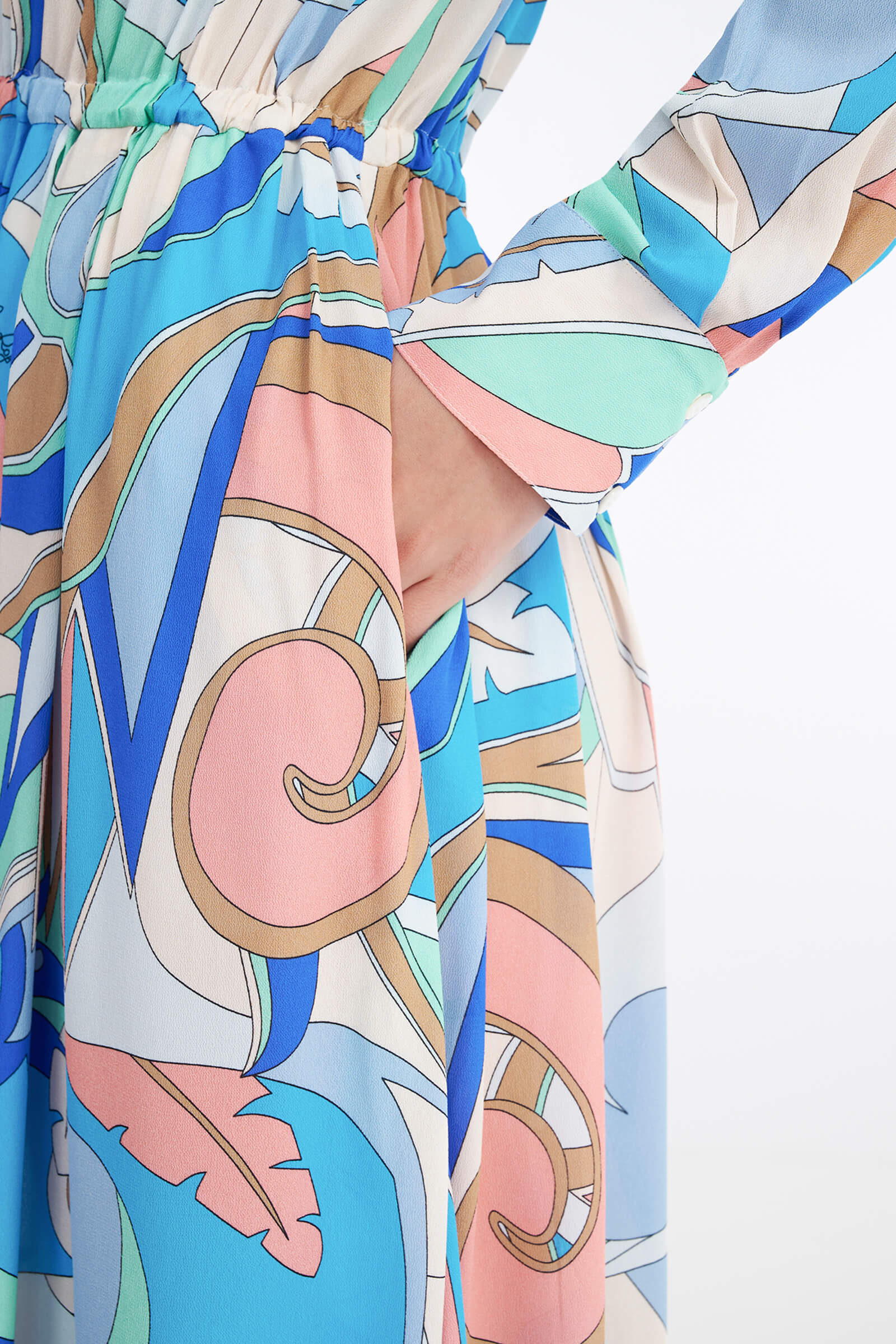 Платье макси с принтом Бренд Rocco Ragni