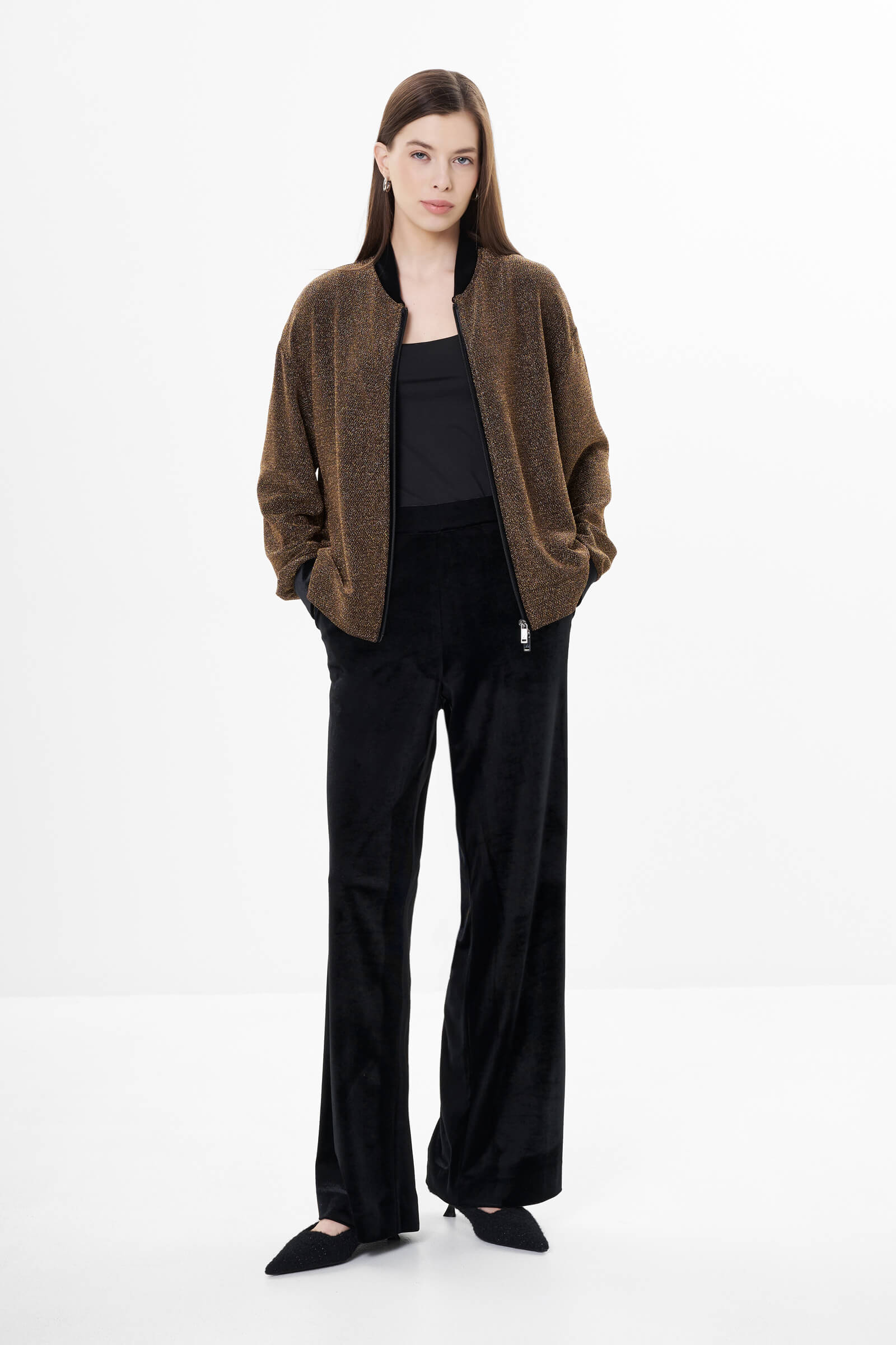 Бомбер с люрексом Бренд Luisa Viola