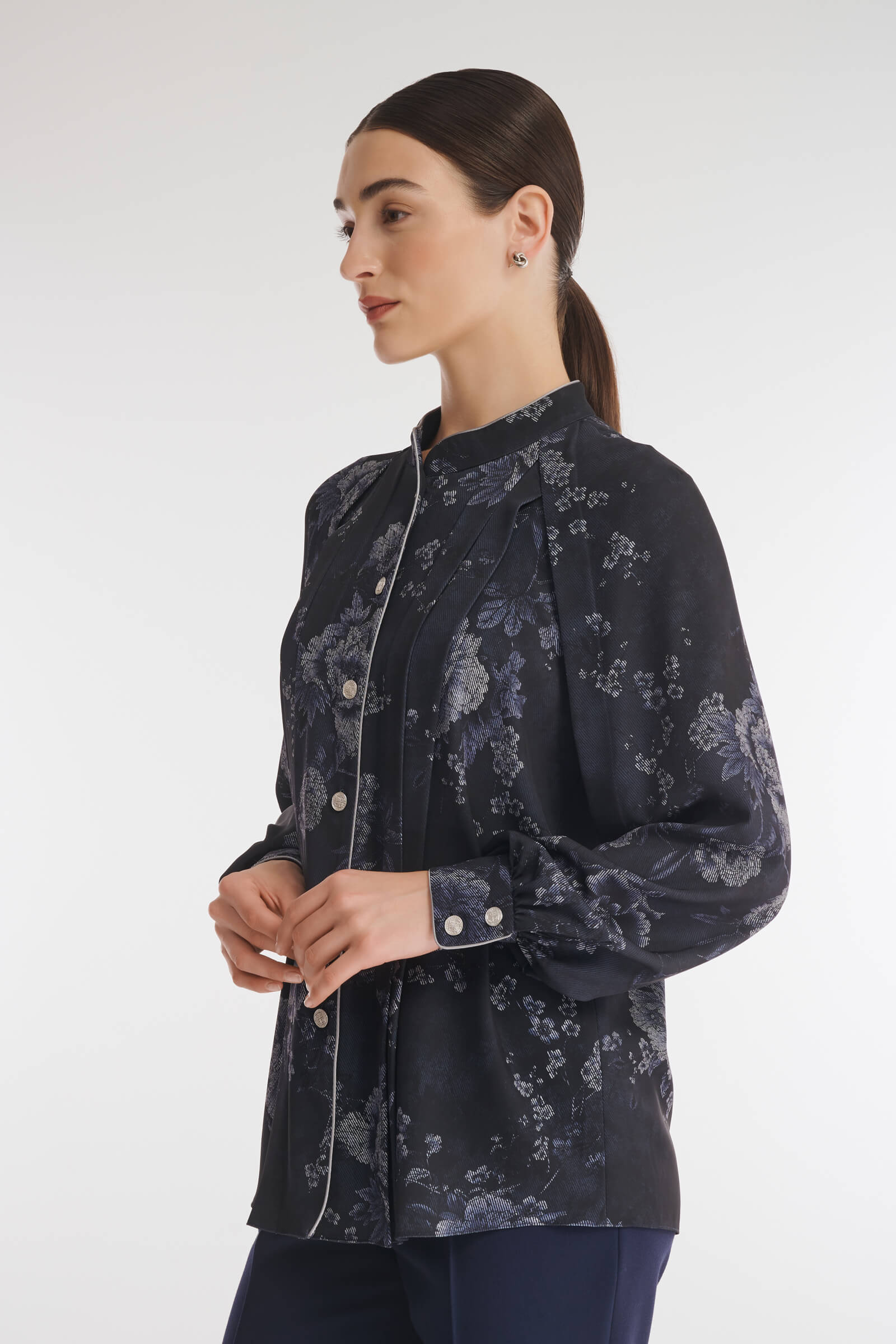 Рубашка с цветочным принтом Бренд Caterina Leman