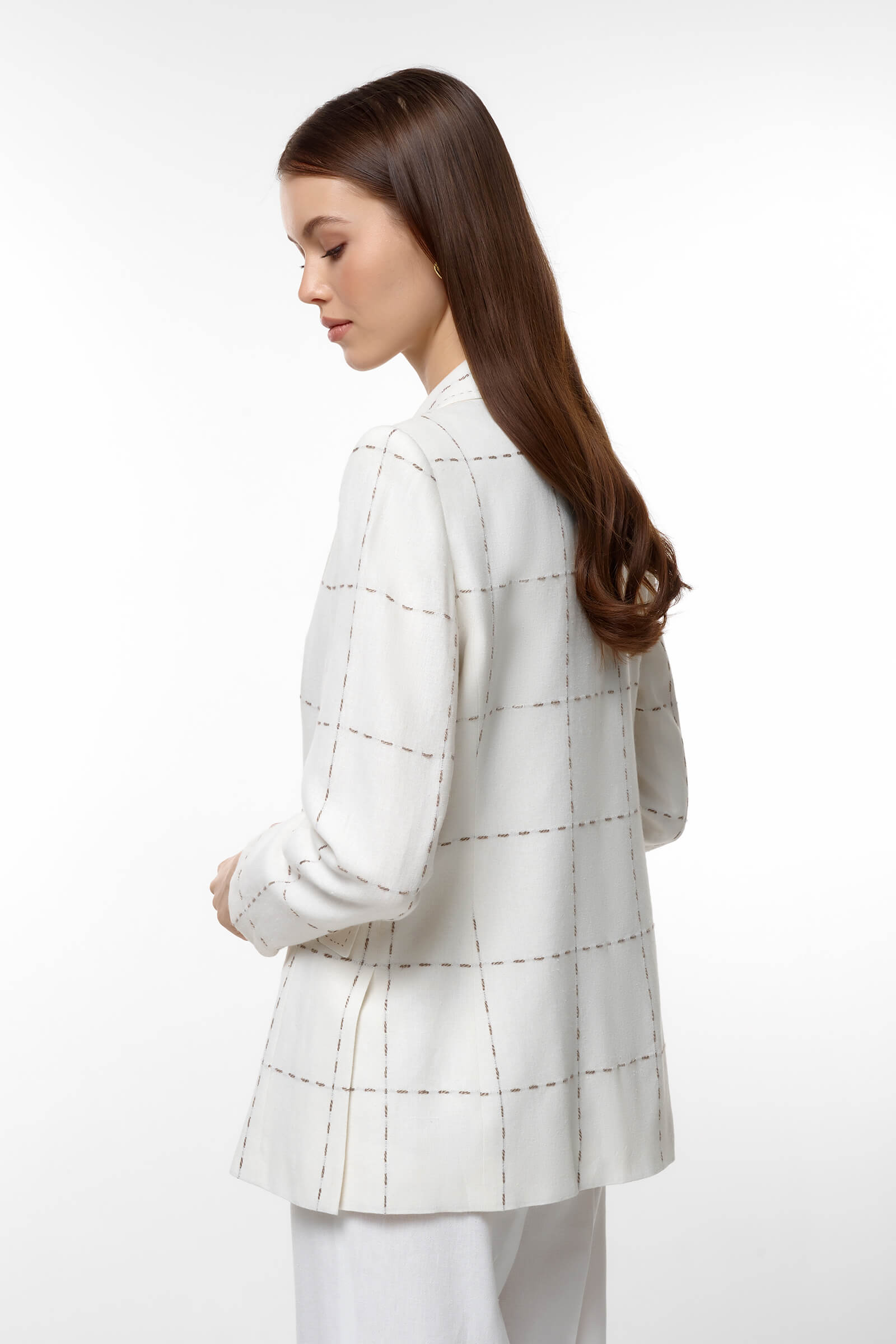 Пиджак с принтом в виде строчки Бренд Caterina Leman