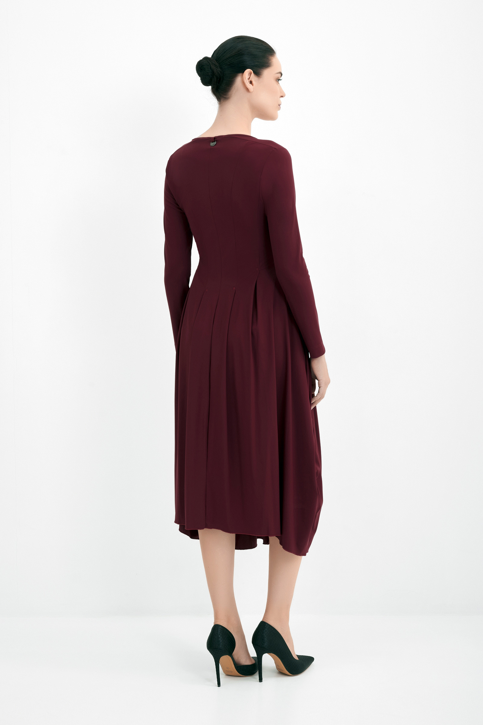 Платье миди с драпировкой Бренд High