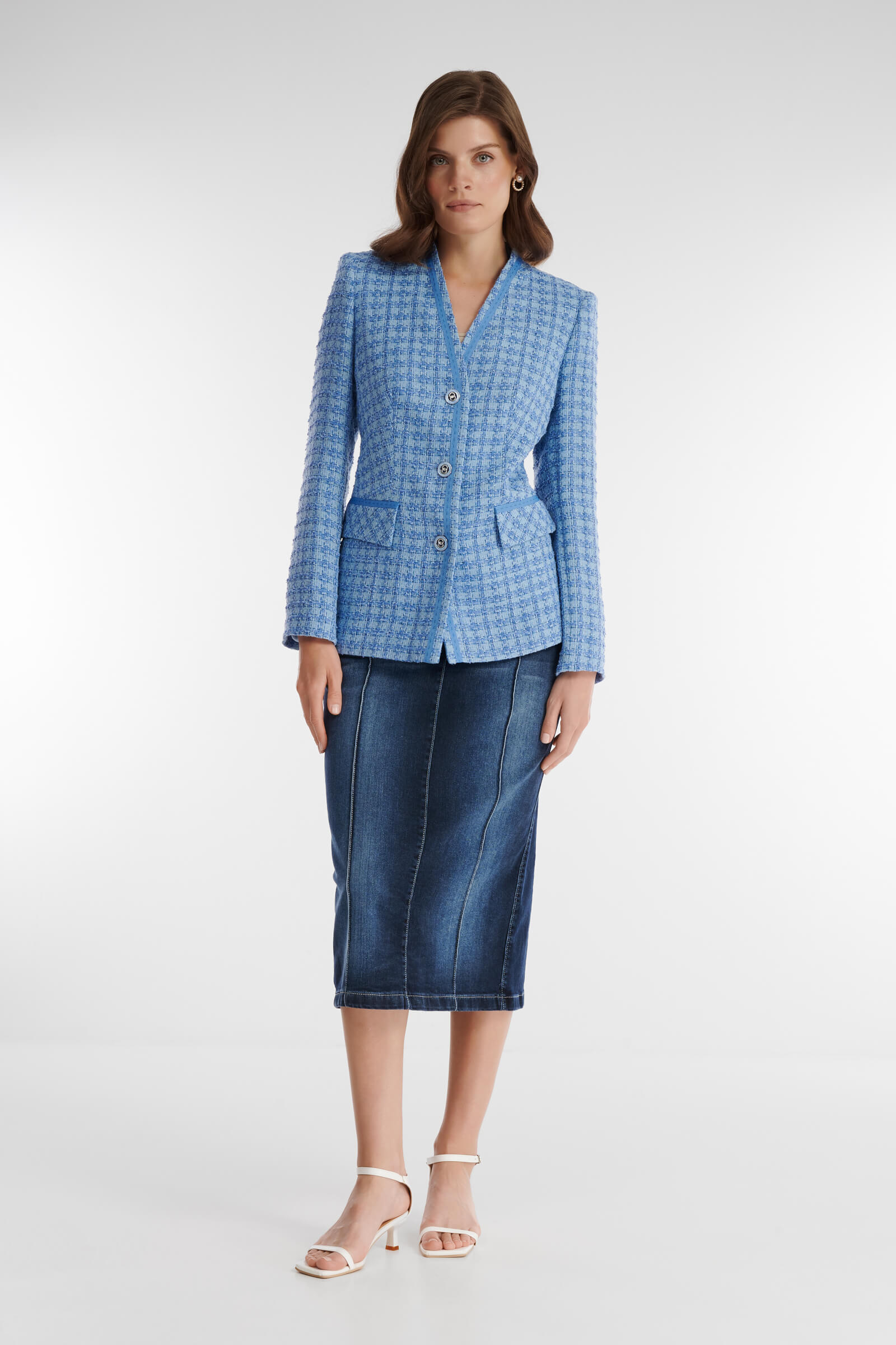 Джинсовая юбка-карандаш Бренд Caterina Leman